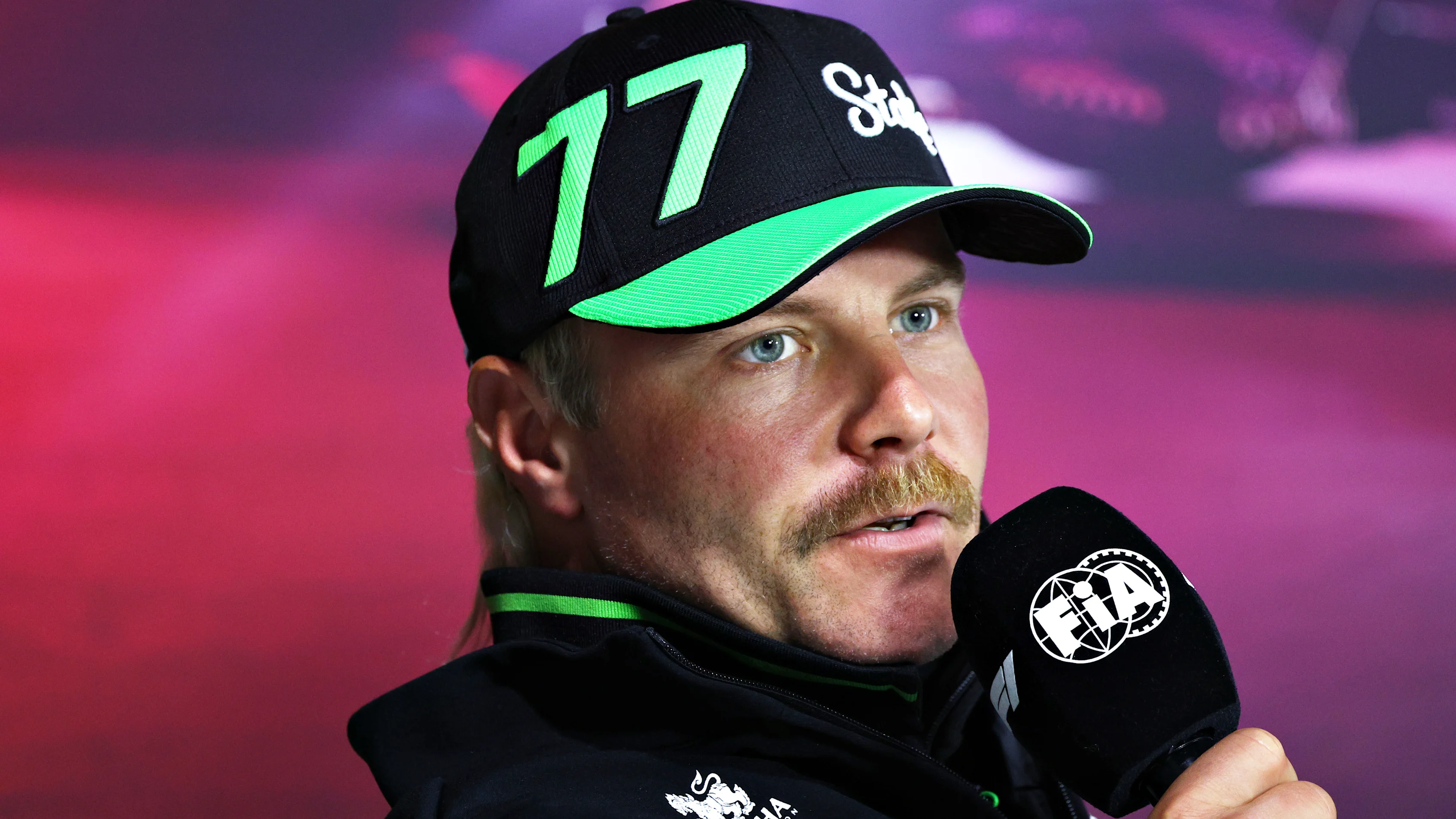 LAS VEGAS, NEVADA - NOVEMBER 20: Valtteri Bottas of Finland and Stake F1 Team Kick Sauber attends