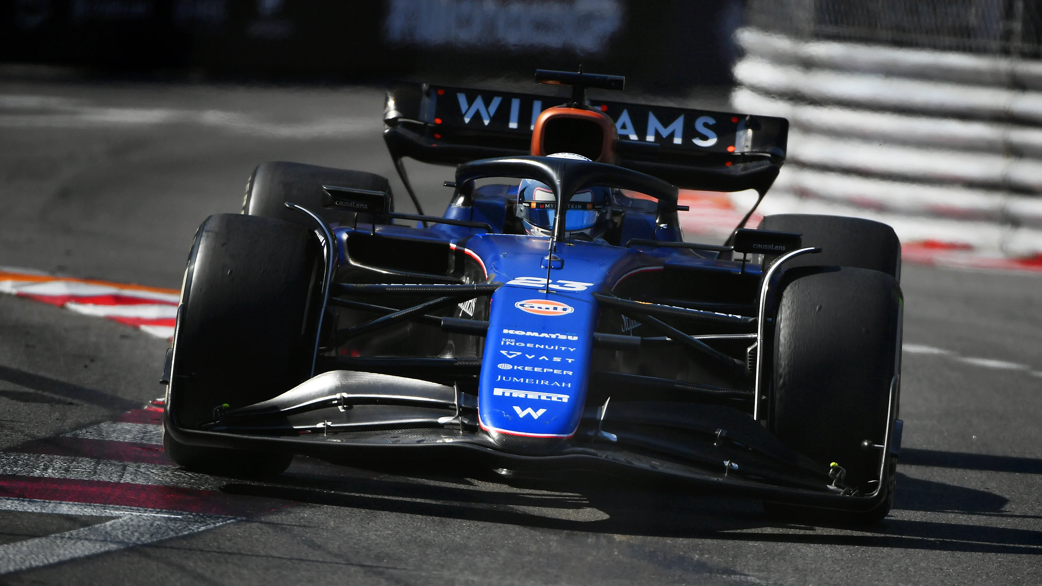 MONTE-CARLO, MONACO - MAY 26: Alexander Albon of Thailand driving the (23) Williams FW46 Mercedes