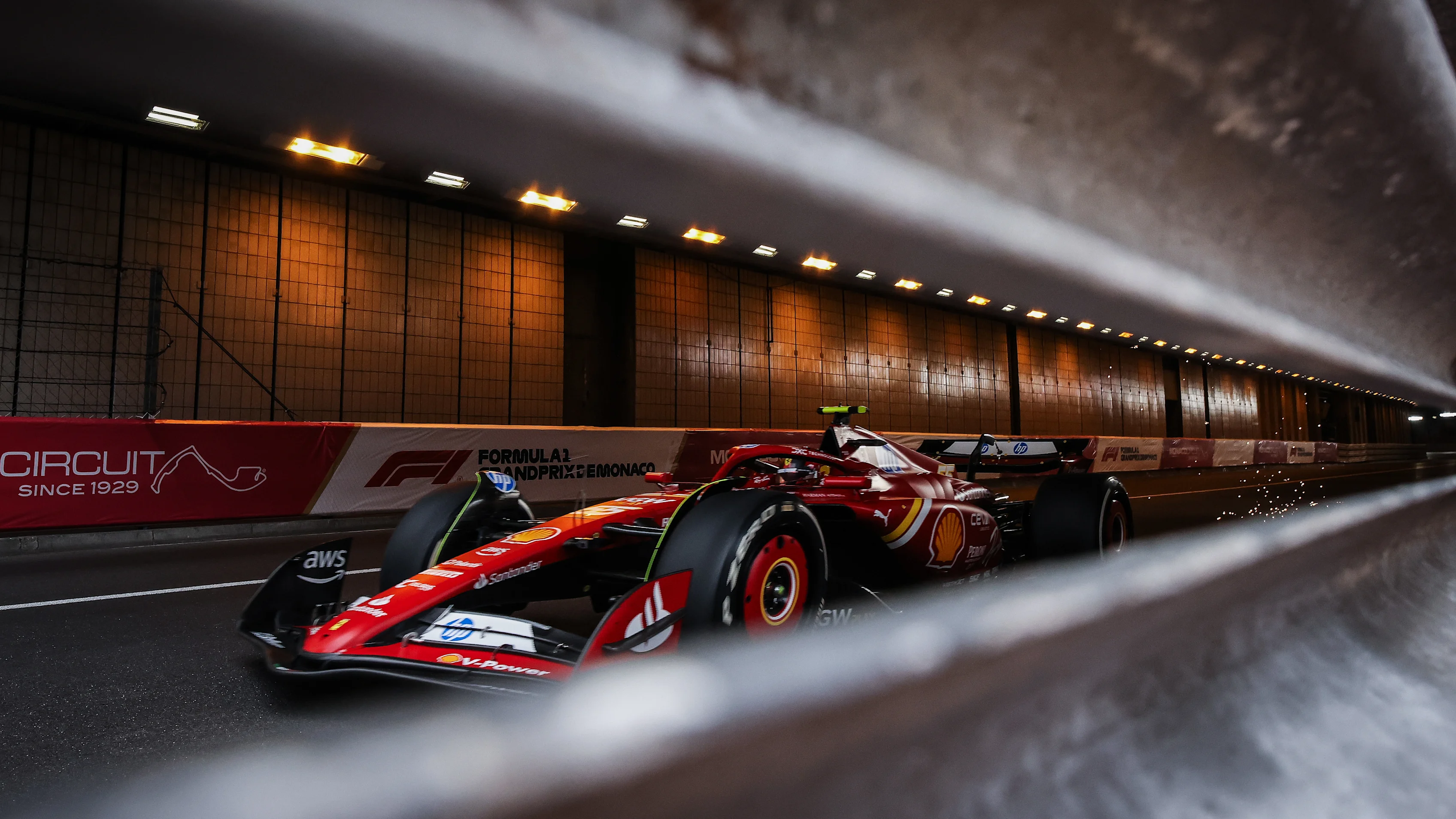MONTE-CARLO, MONACO - MAY 24: Carlos Sainz of Spain driving (55) the Ferrari SF-24 on track during