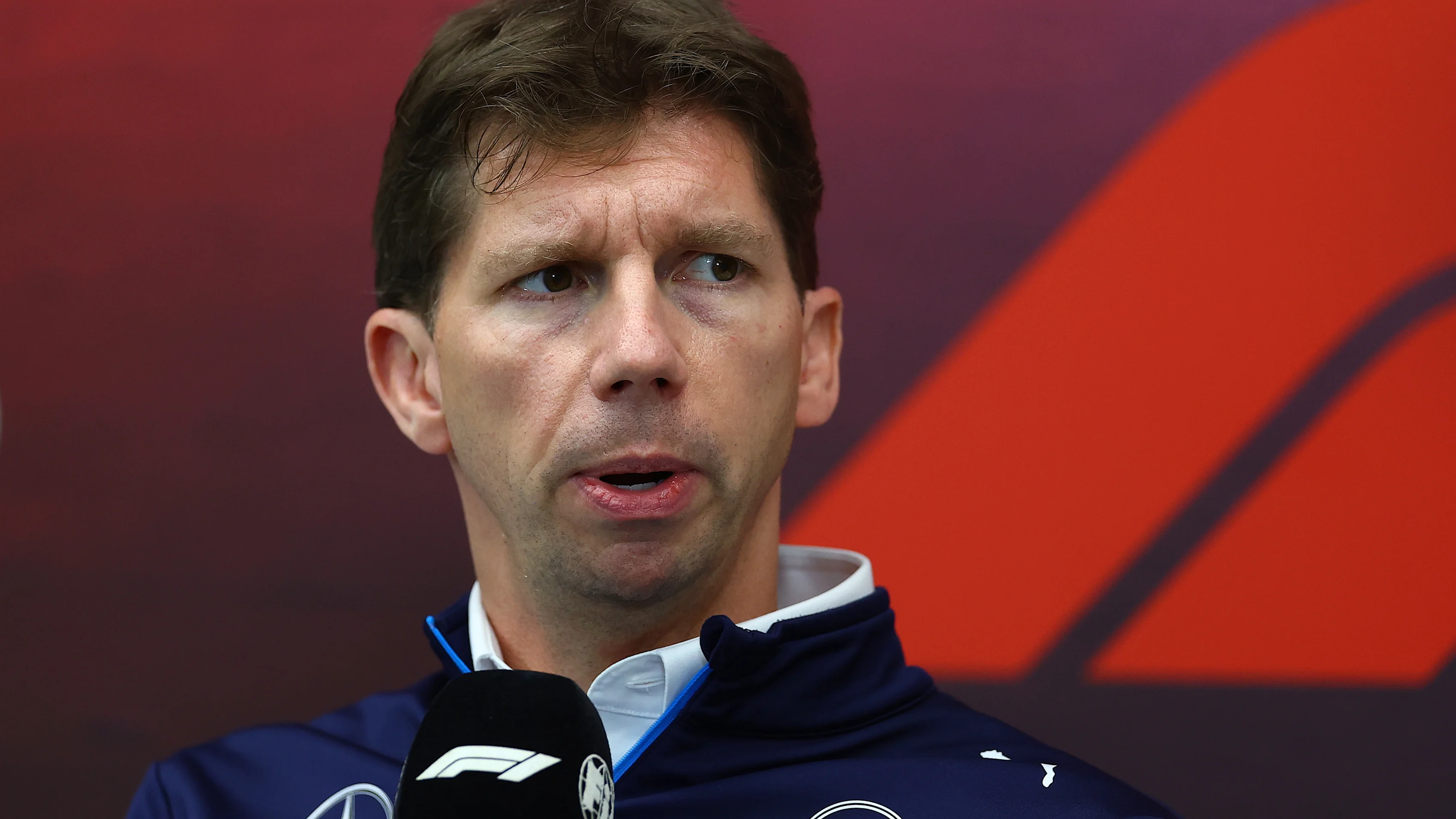 LAS VEGAS, NEVADA - NOVEMBER 20: James Vowles, Team Principal of Williams walks in the Paddock