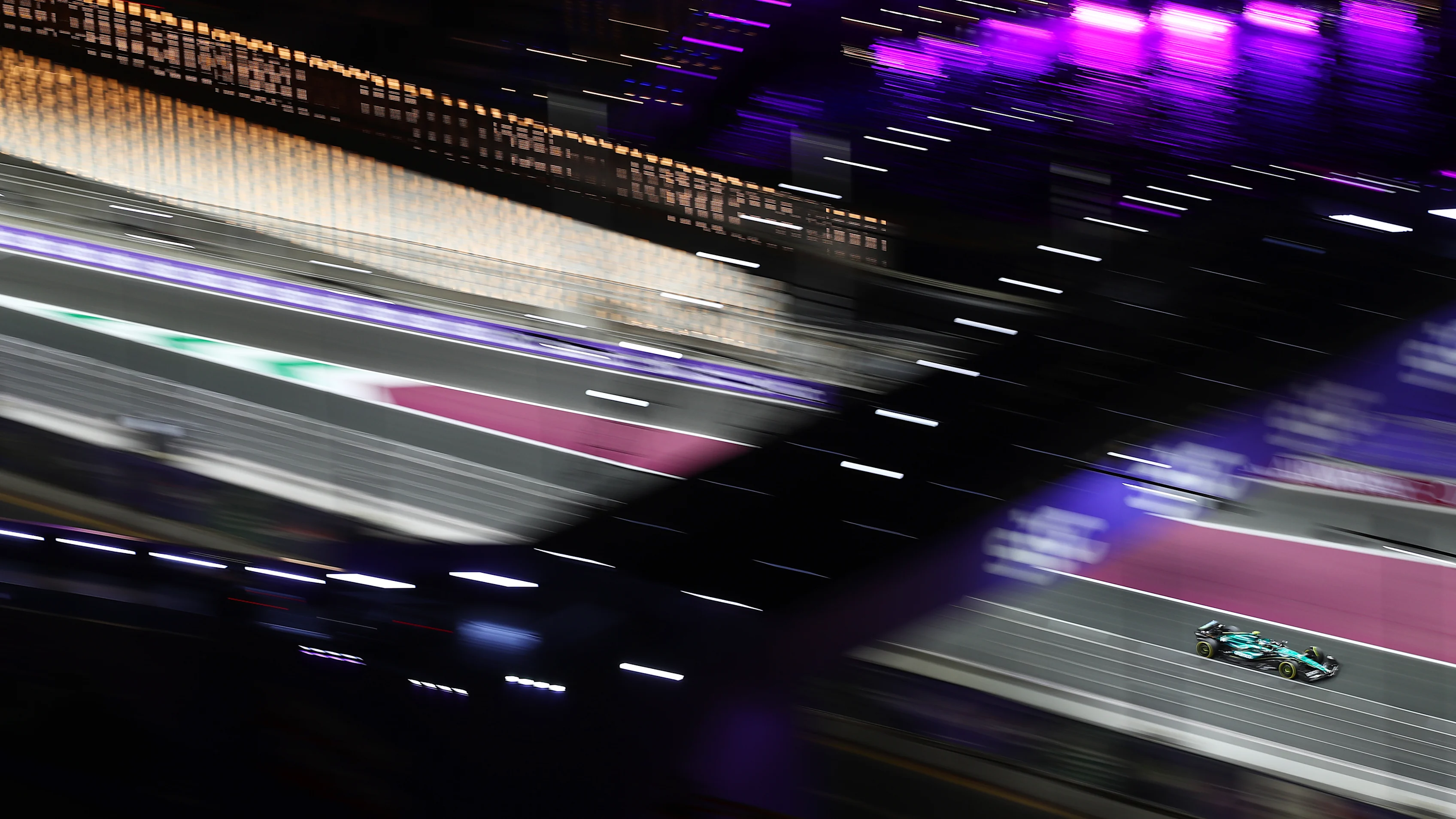 JEDDAH, SAUDI ARABIA - MARCH 07: Fernando Alonso of Spain driving the (14) Aston Martin AMR24