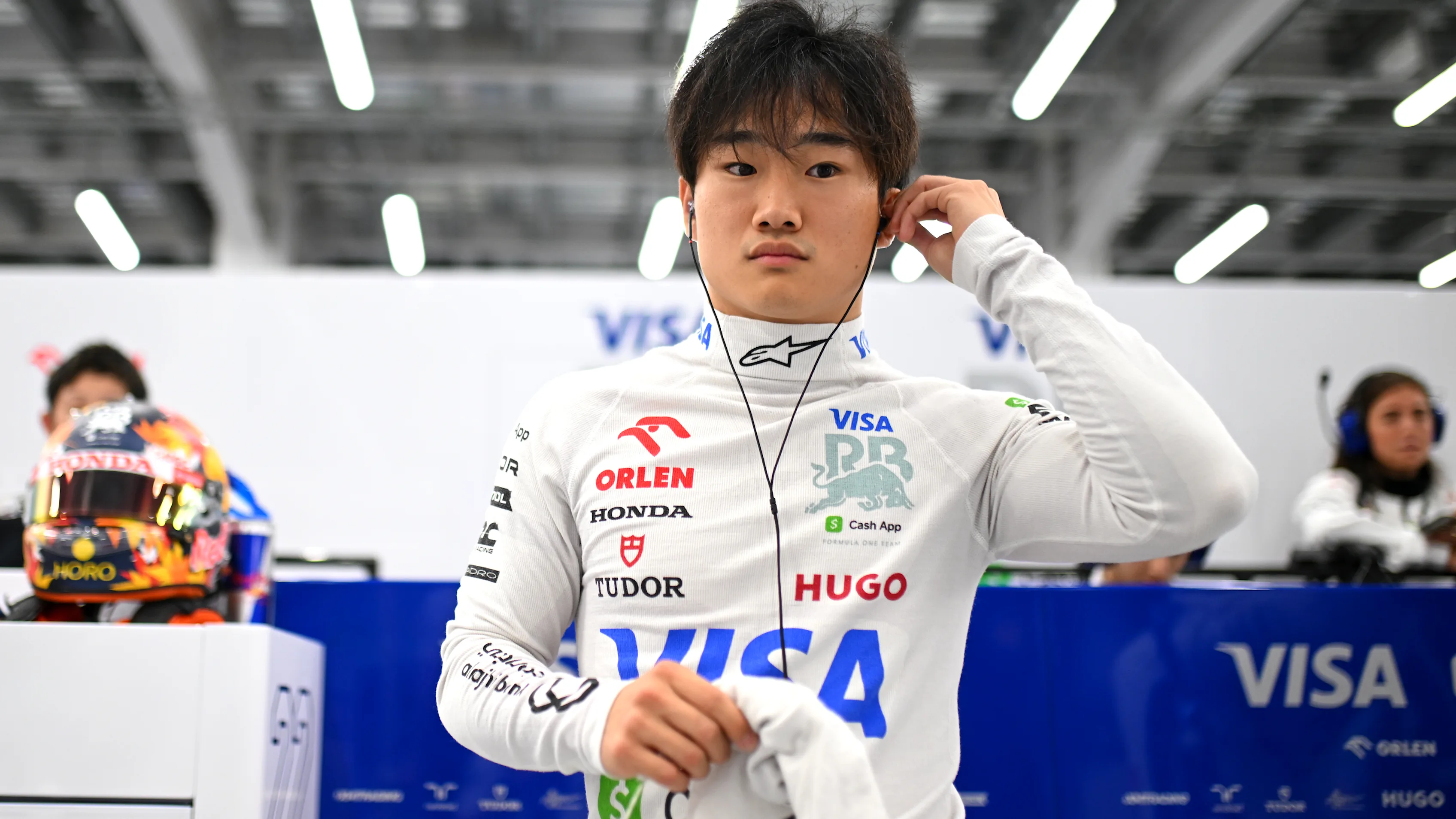 JEDDAH, SAUDI ARABIA - MARCH 08: Yuki Tsunoda of Japan and Visa Cash App RB prepares to drive in