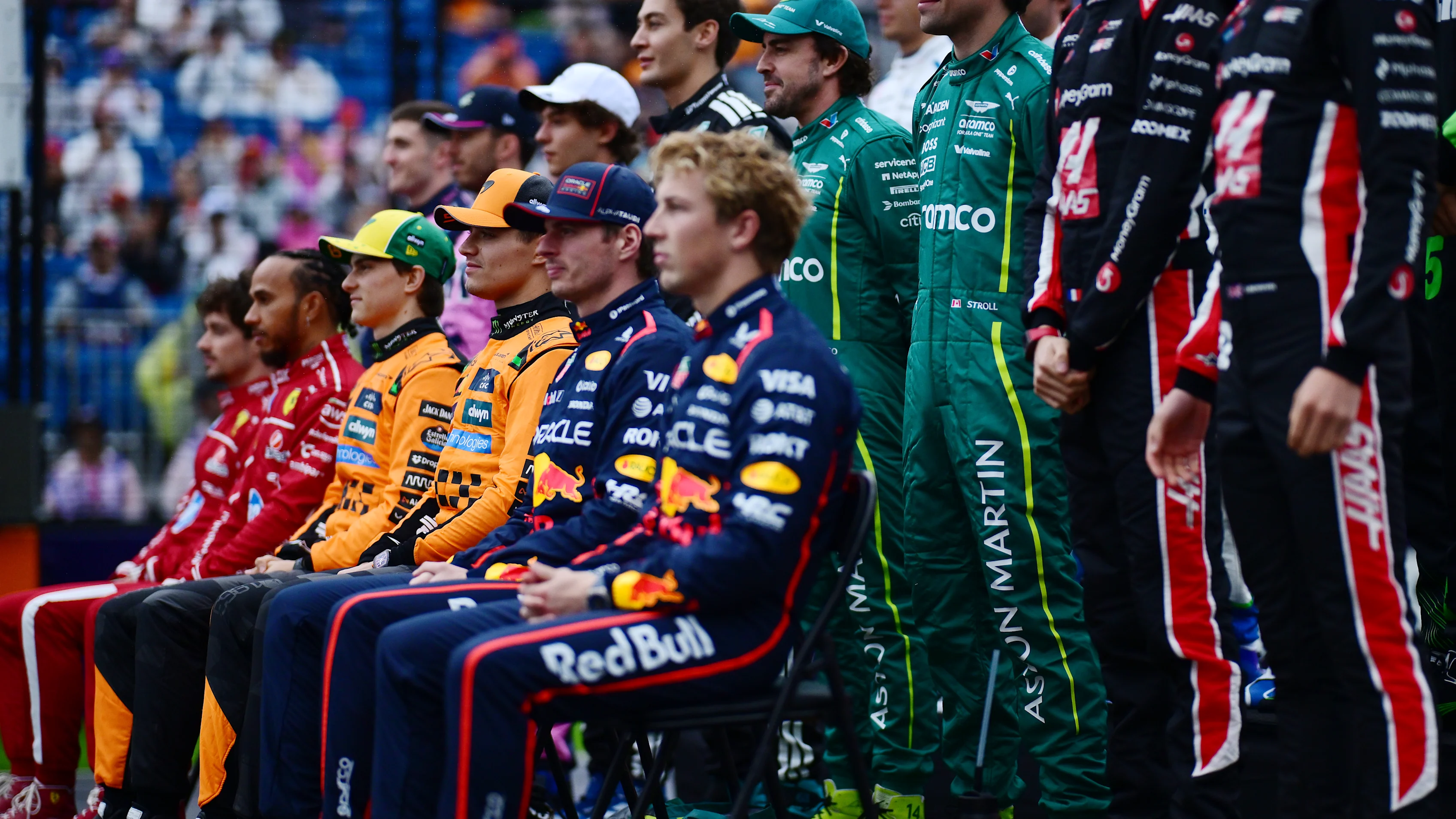 MELBOURNE, AUSTRALIA - MARCH 16: The 2025 F1 drivers pose for a photo prior to the F1 Grand Prix of