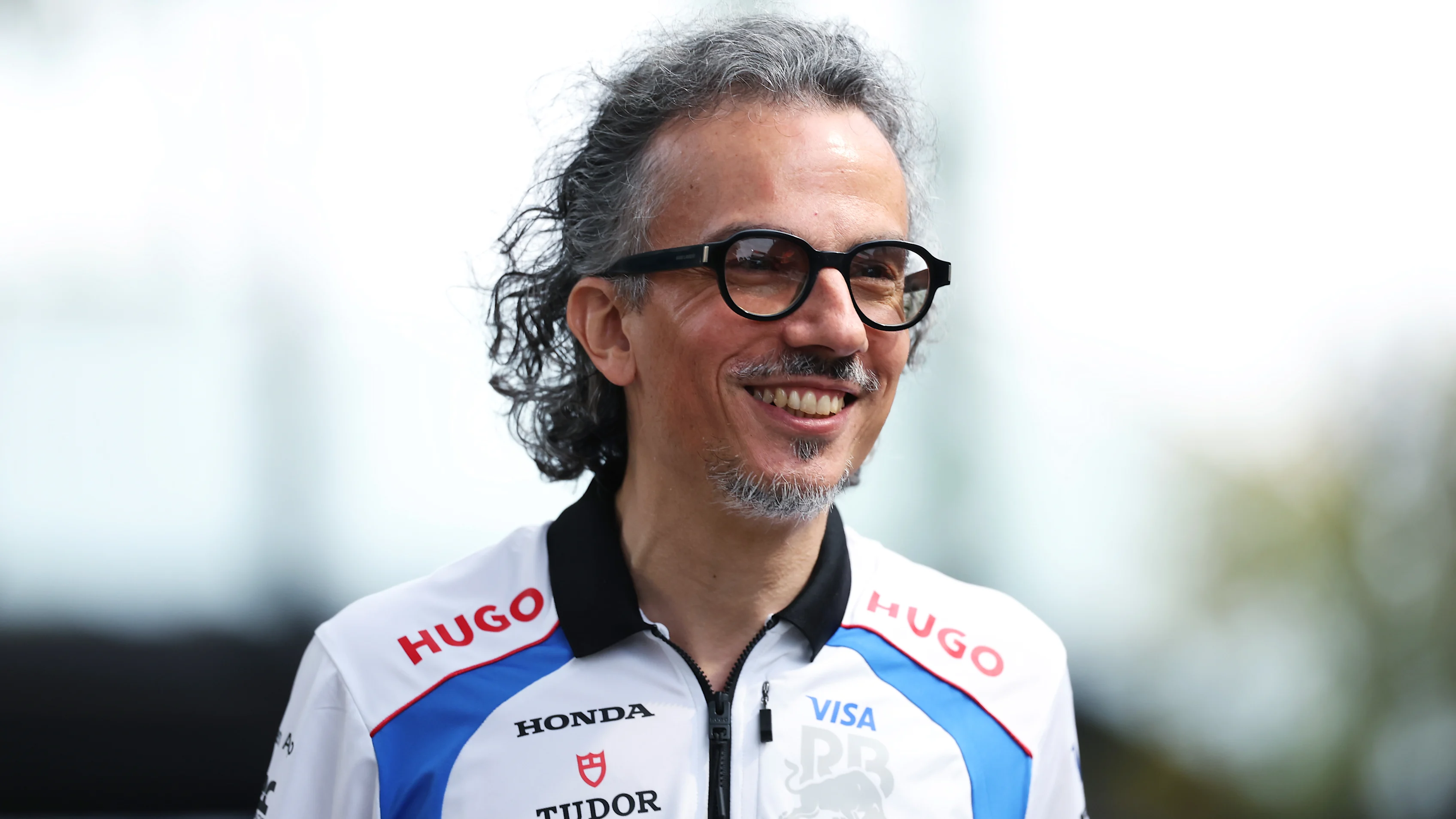 MELBOURNE, AUSTRALIA - MARCH 13: Laurent Mekies, Team Principal of Visa Cash App Racing Bulls walks