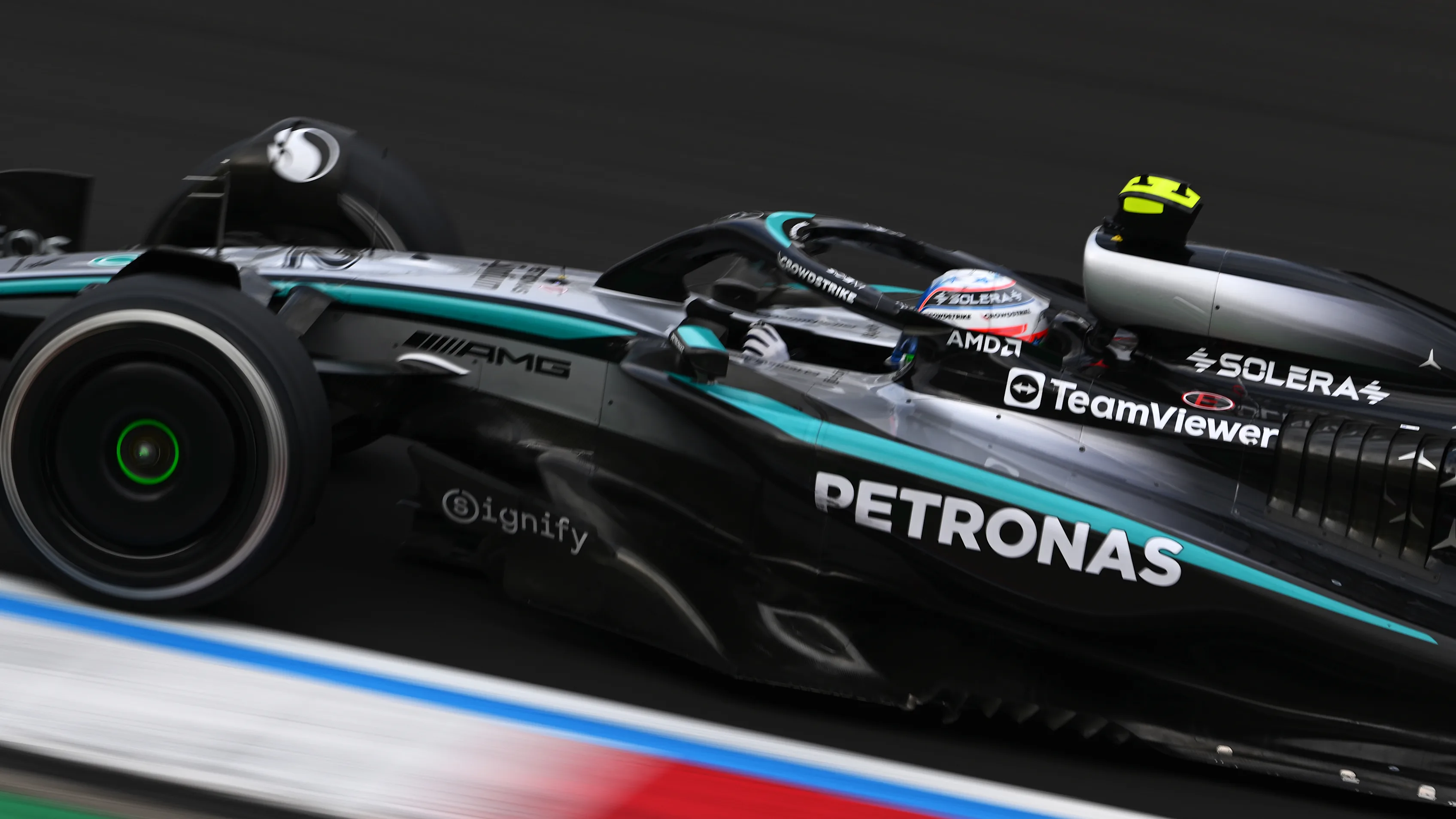 SHANGHAI, CHINA - MARCH 23: Andrea Kimi Antonelli of Italy driving the (12) Mercedes AMG Petronas