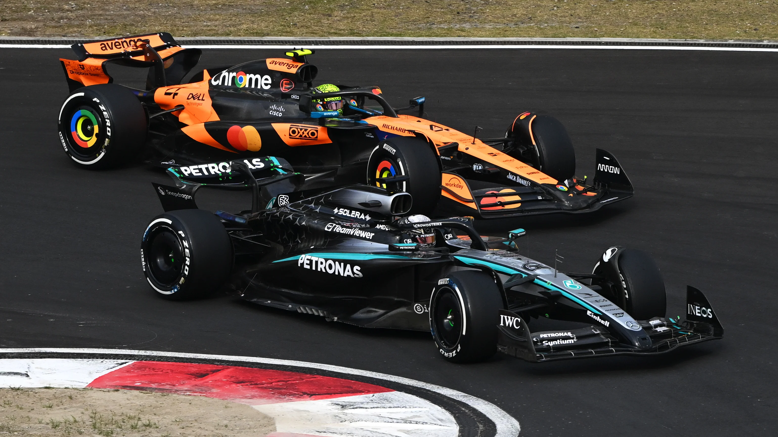 SHANGHAI, CHINA - MARCH 23: George Russell of Great Britain driving the (63) Mercedes AMG Petronas
