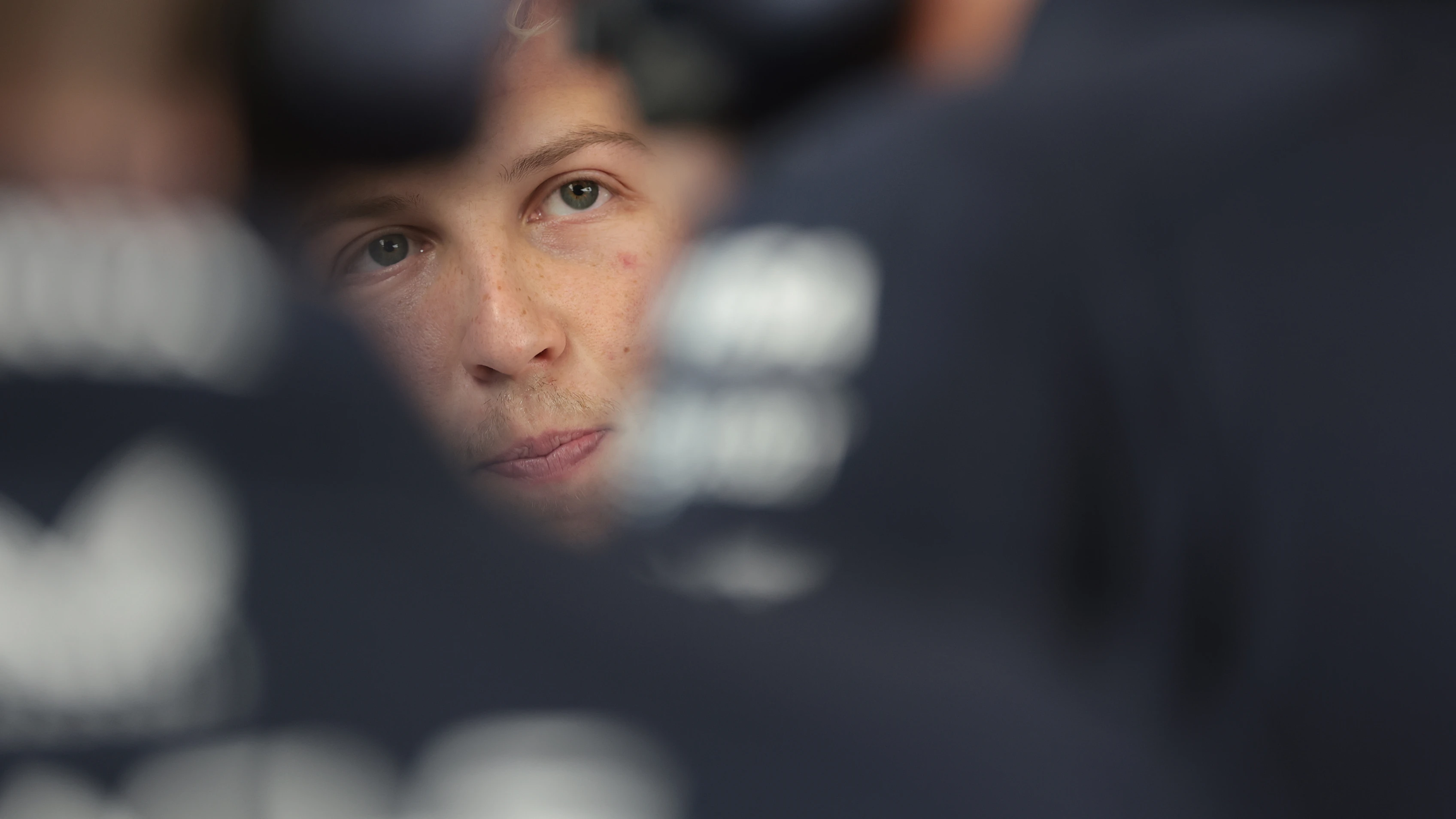 SHANGHAI, CHINA - MARCH 23: Liam Lawson of New Zealand and Oracle Red Bull Racing looks on during
