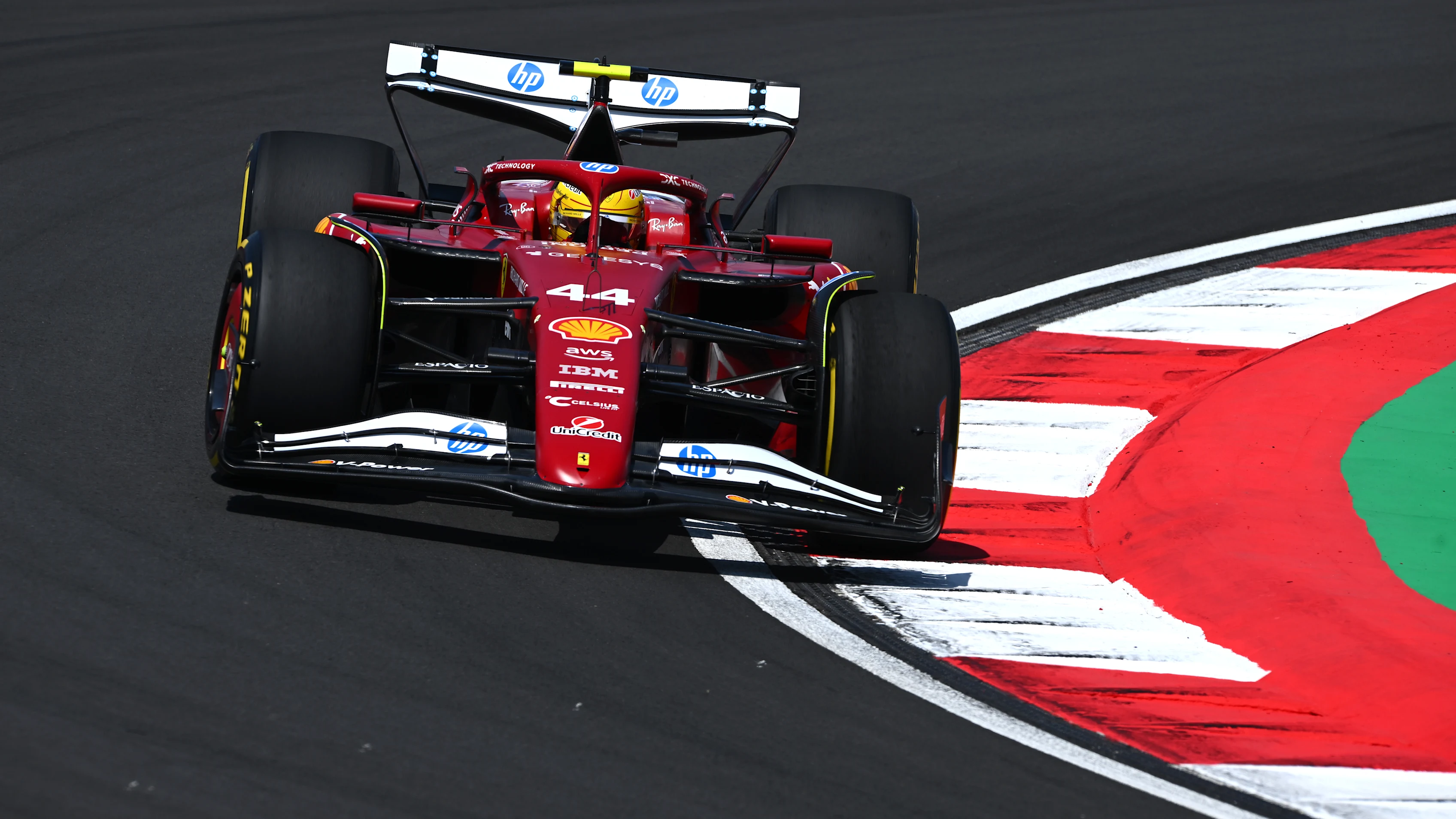 SHANGHAI, CHINA - MARCH 21: Lewis Hamilton of Great Britain driving the (44) Scuderia Ferrari SF-25