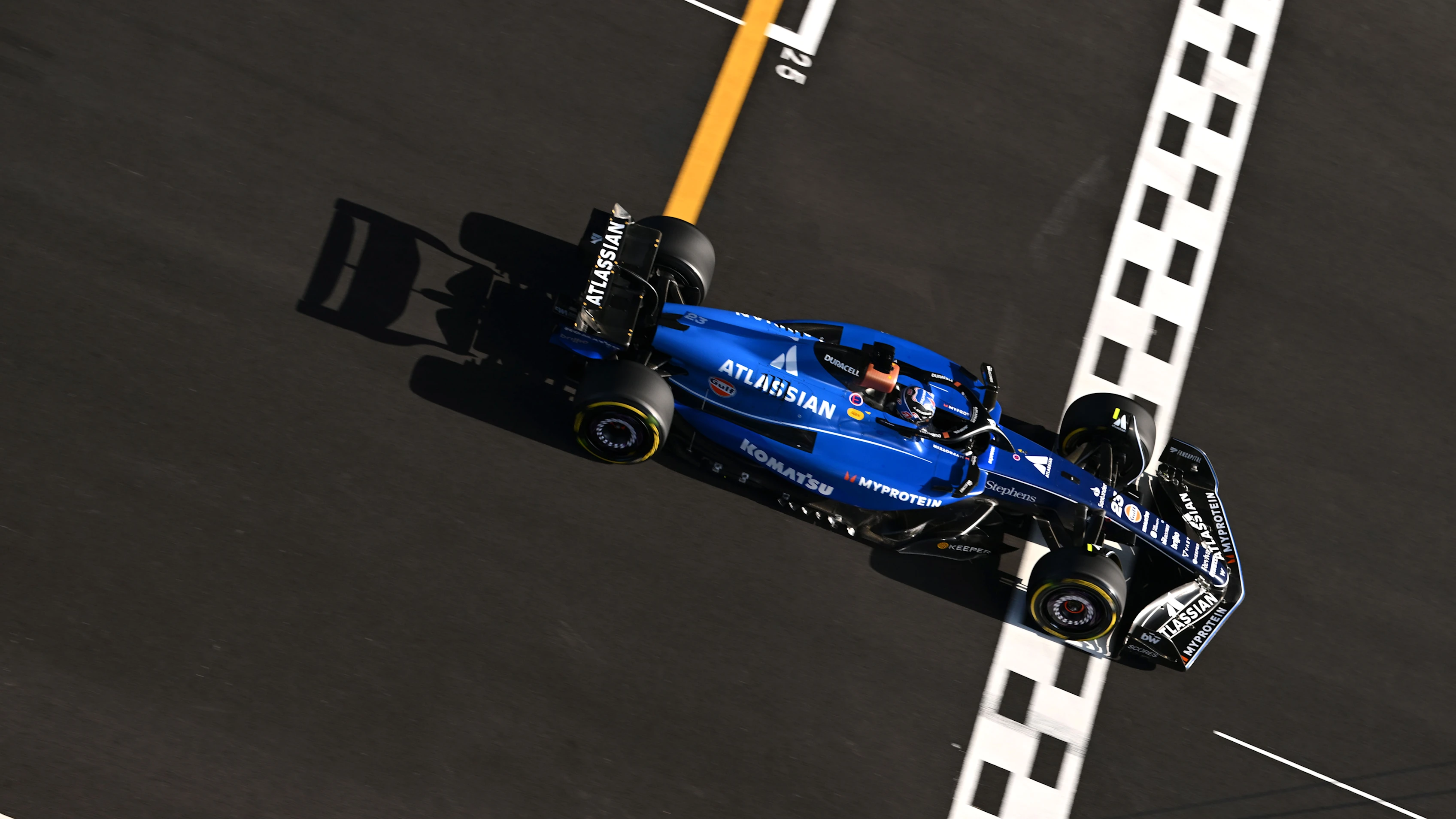 SHANGHAI, CHINA - MARCH 21: Alexander Albon of Thailand driving the (23) Williams FW47 Mercedes on