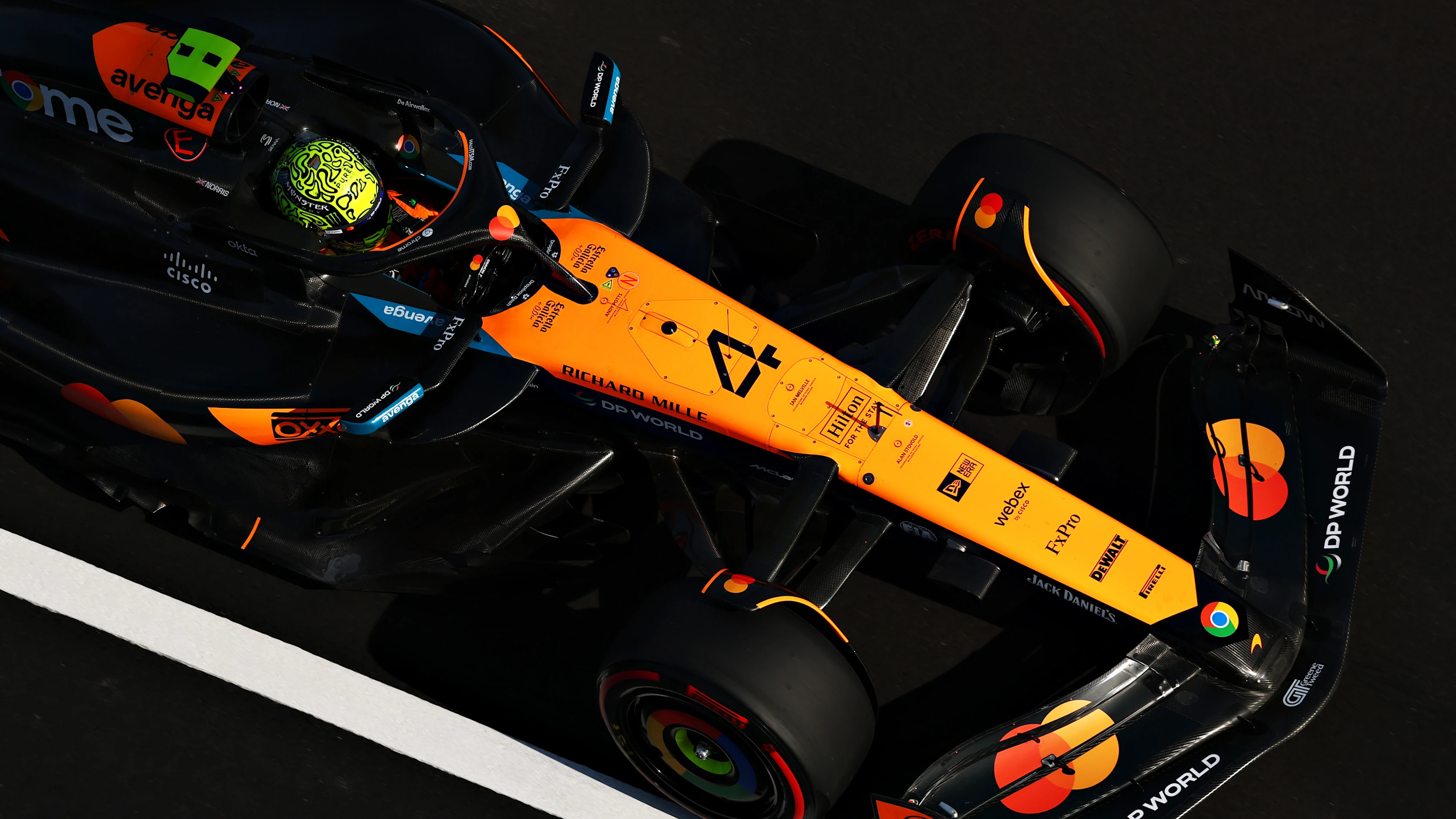 SHANGHAI, CHINA - MARCH 22: Lando Norris of Great Britain driving the (4) McLaren MCL39 Mercedes on