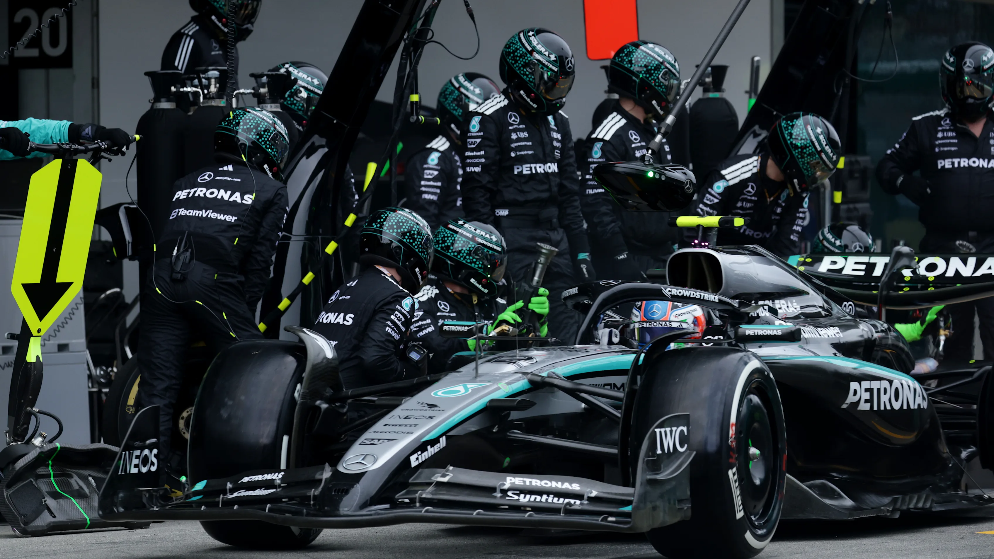 SUZUKA, JAPAN - APRIL 06: Andrea Kimi Antonelli of Italy driving the (12) Mercedes AMG Petronas F1
