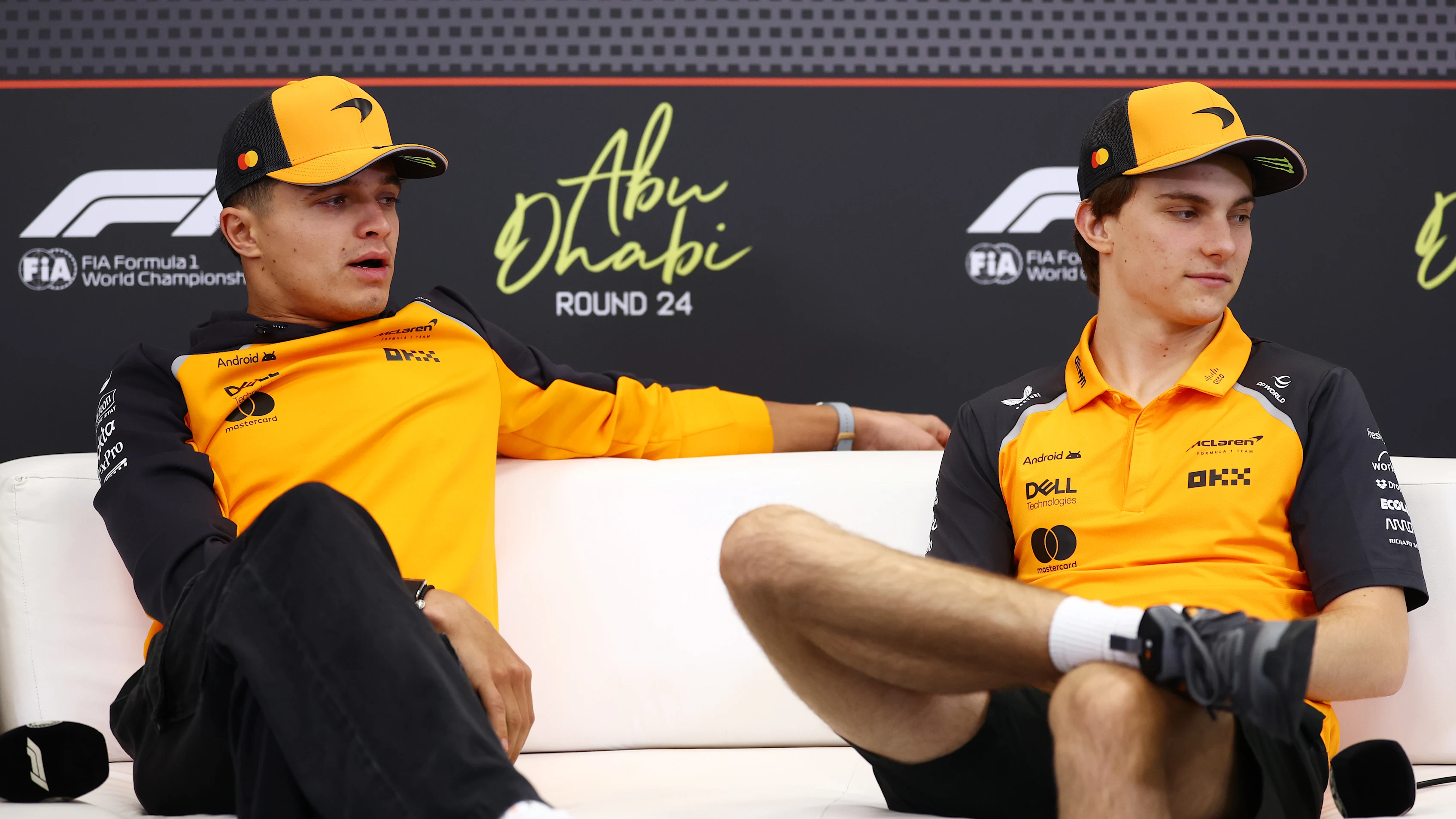 ABU DHABI, UNITED ARAB EMIRATES - DECEMBER 04: Lando Norris of Great Britain and McLaren and Oscar
