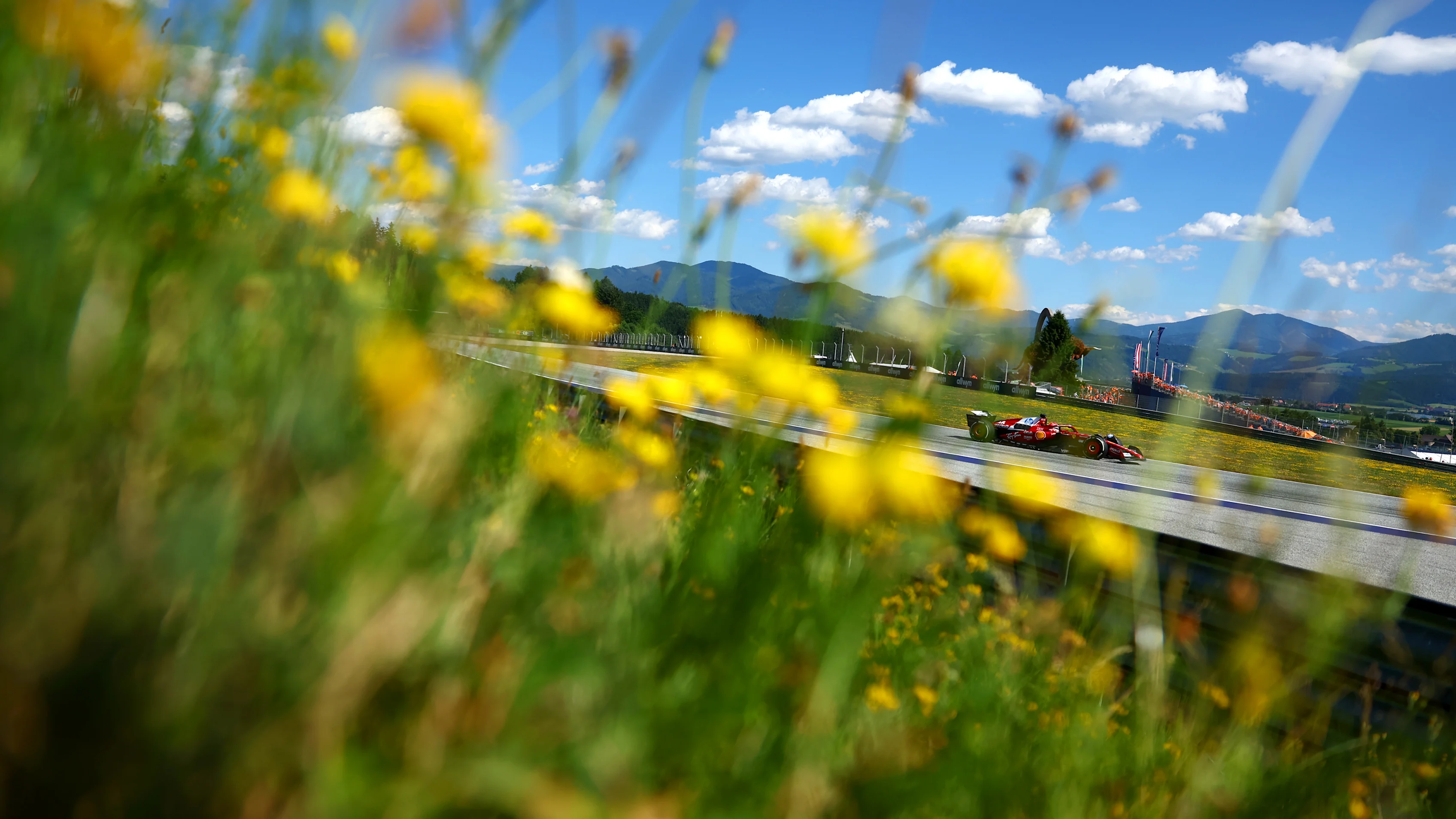 SPIELBERG, AUSTRIA - JUNE 29: Charles Leclerc of Monaco driving the (16) Scuderia Ferrari SF-25 on