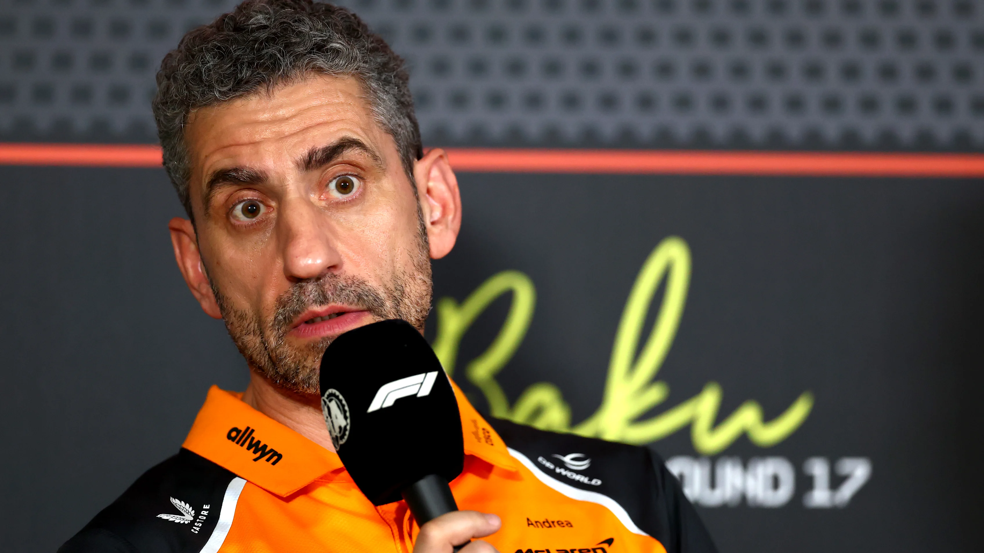 BAKU, AZERBAIJAN - SEPTEMBER 19: Andrea Stella, Team Principal of McLaren in the Team Principals