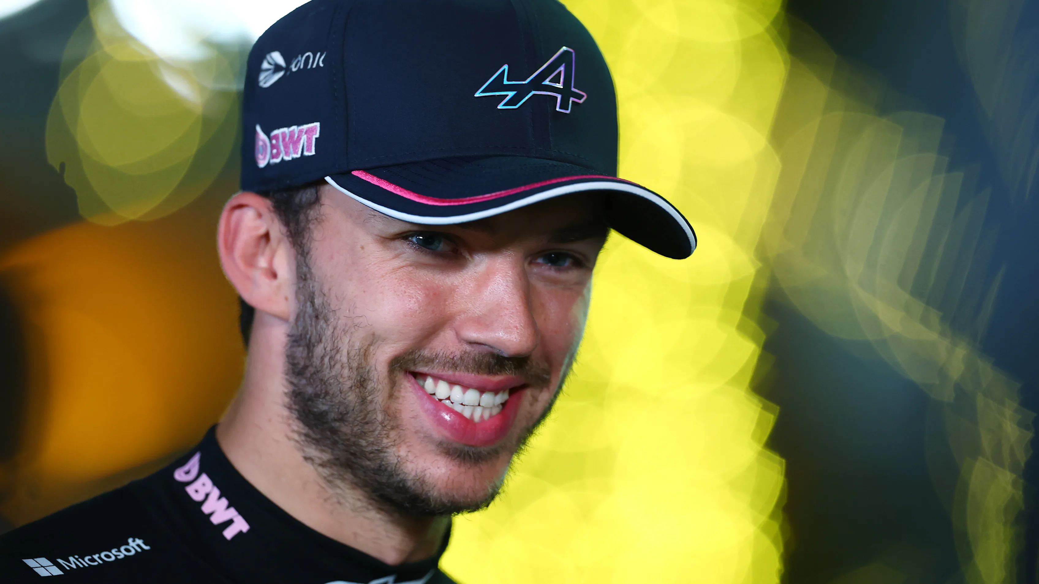 BAHRAIN, BAHRAIN - APRIL 12: Fifth placed qualifier Pierre Gasly of France and Alpine F1 is