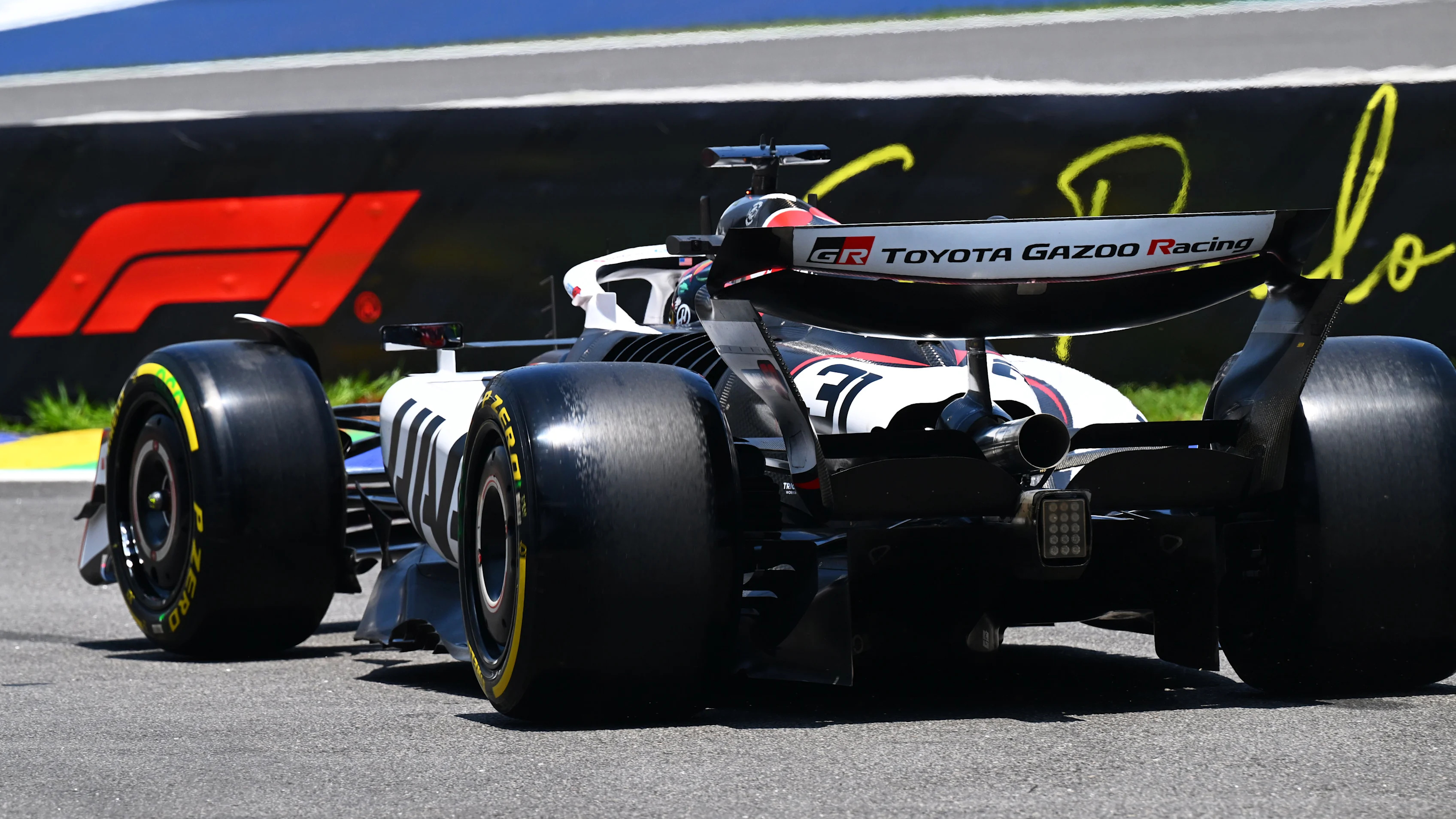 SAO PAULO, BRAZIL - NOVEMBER 07: Esteban Ocon of France driving the (31) Haas F1 VF-25 Ferrari on track during practice ahead of the F1 Grand Prix of Brazil at Autodromo Jose Carlos Pace on November 07, 2025 in Sao Paulo, Brazil. (Photo by Mark Sutton - Formula 1/Formula 1 via Getty Images)