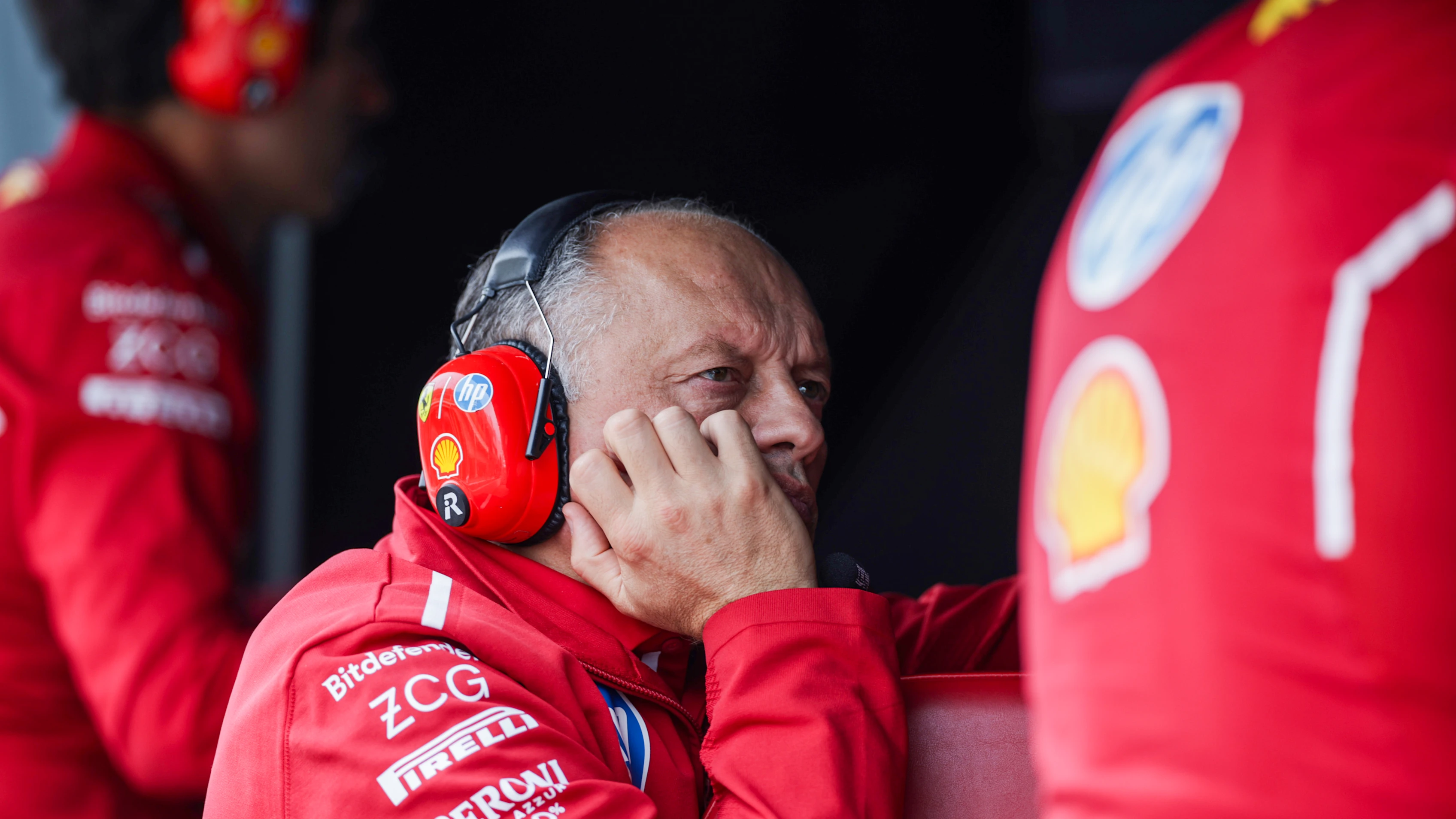 SAO PAULO, BRAZIL - NOVEMBER 07: Frederic Vasseur of Scuderia Ferrari and France during sprint
