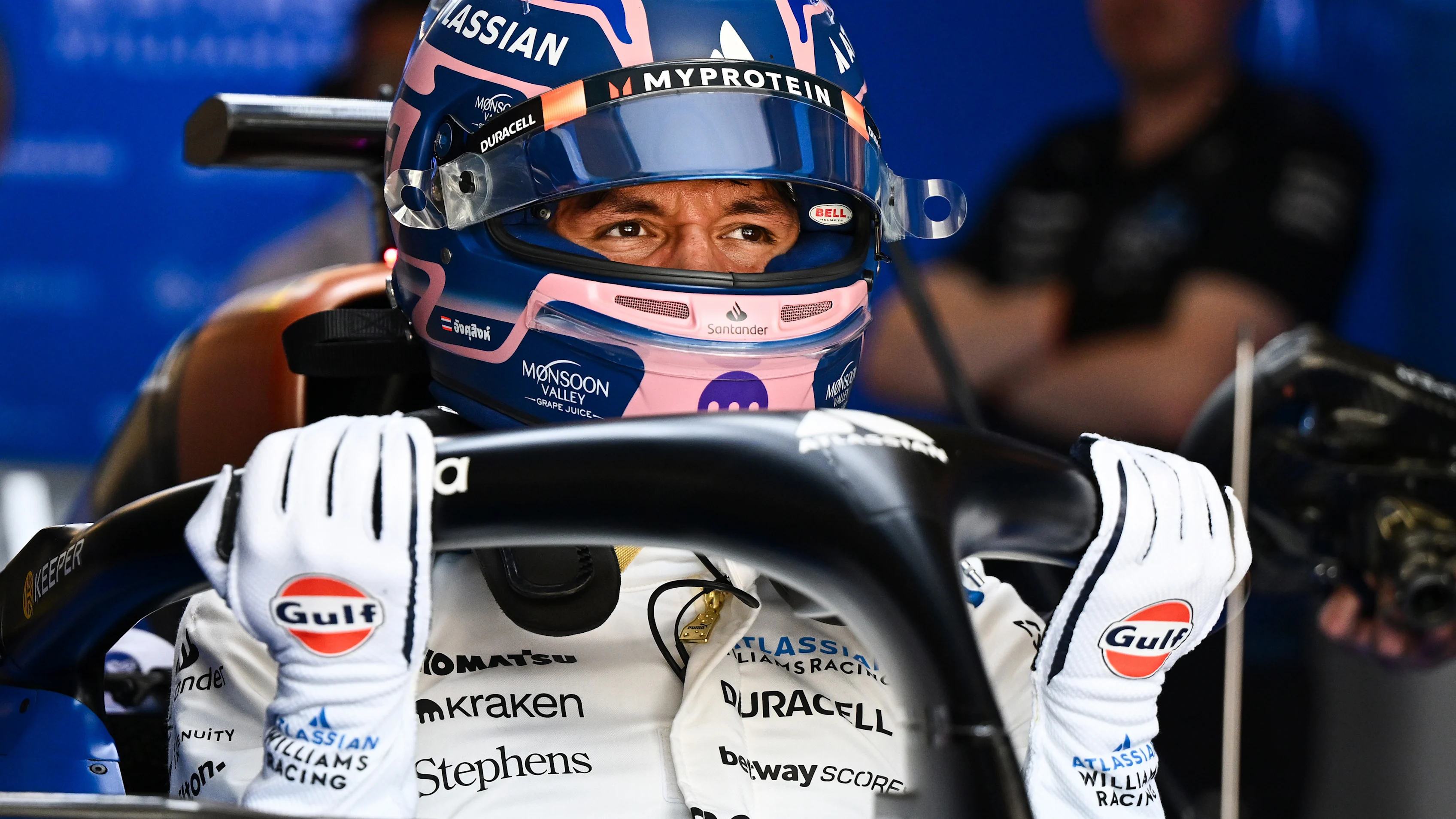 MONTREAL, QUEBEC - JUNE 13: Alexander Albon of Thailand and Williams prepares to drive prior to