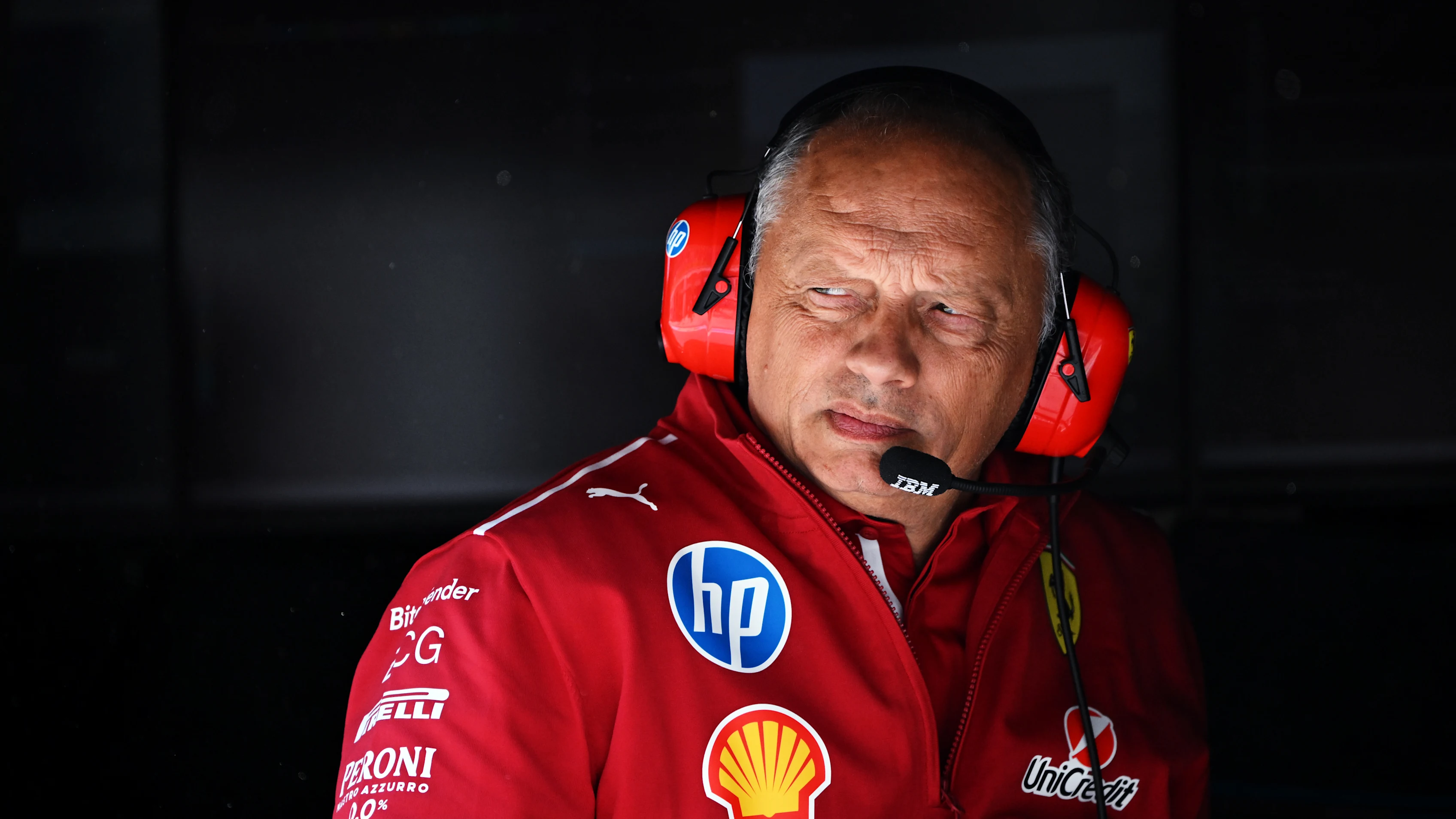 MONTREAL, QUEBEC - JUNE 14: Frederic Vasseur, Team Principal of Scuderia Ferrari on the pit wall