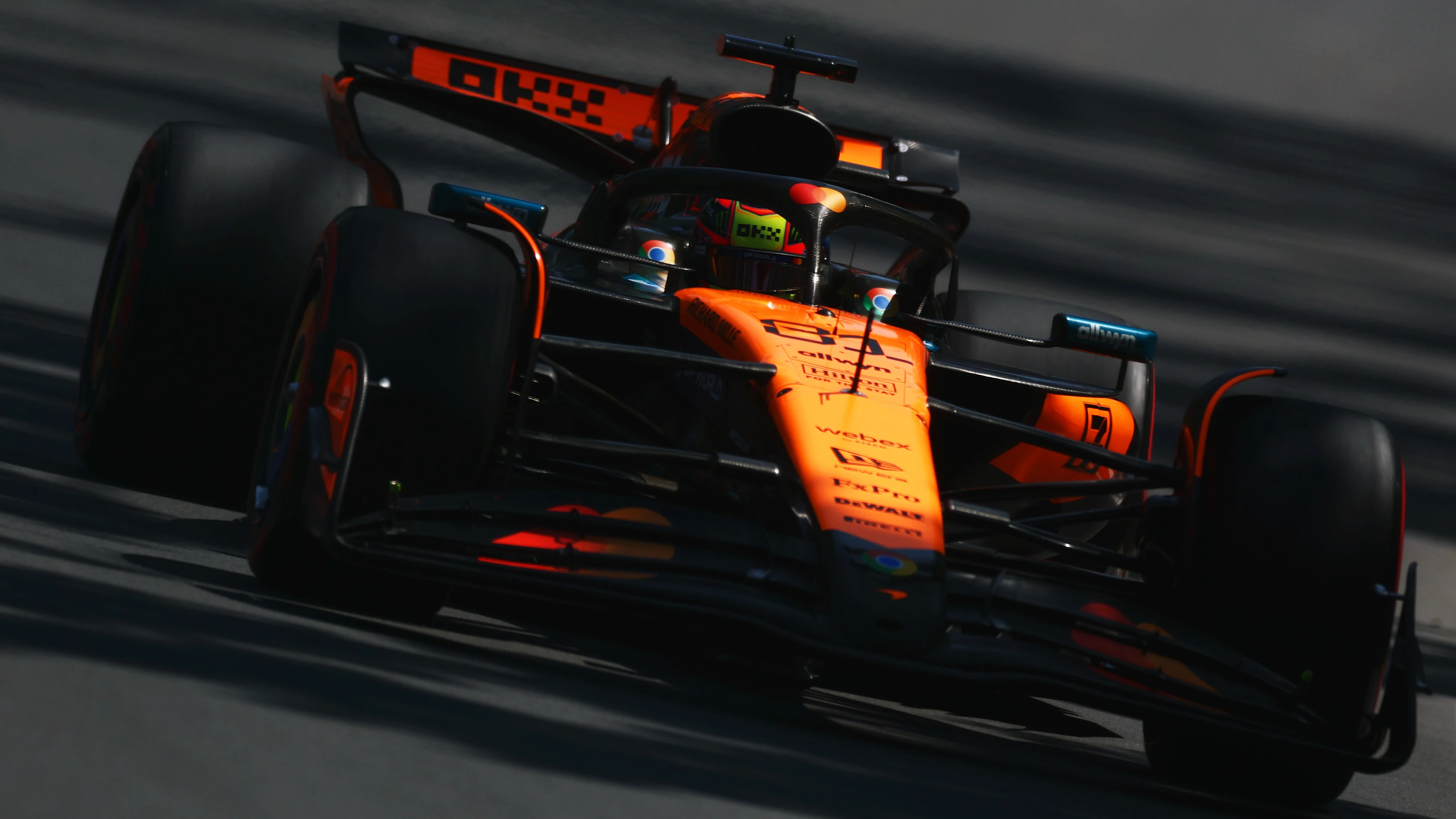 MONTREAL, QUEBEC - JUNE 14: Oscar Piastri of Australia driving the (81) McLaren MCL39 Mercedes on