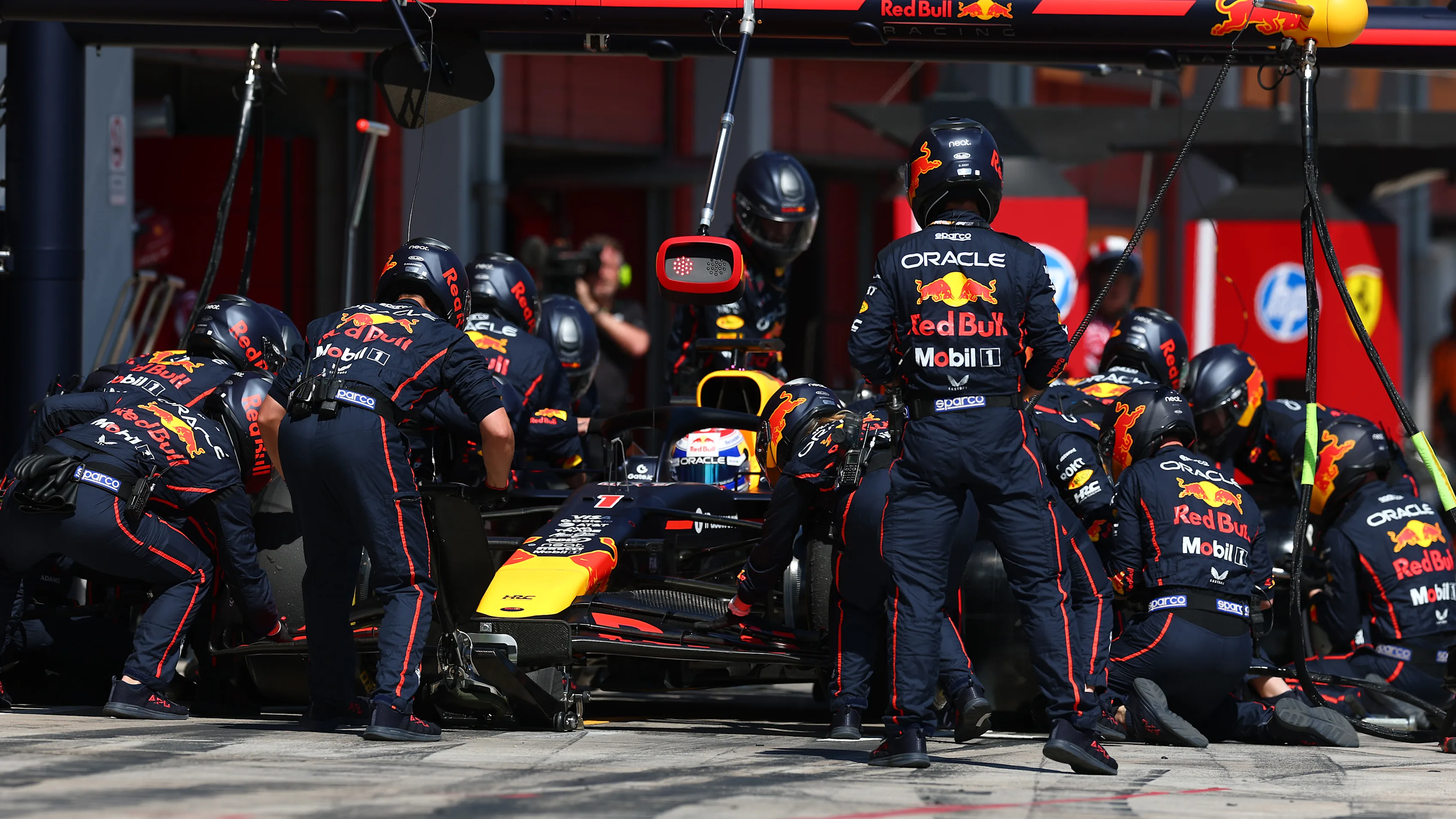 IMOLA, ITALY - MAY 18: Max Verstappen of the Netherlands driving the (1) Oracle Red Bull Racing