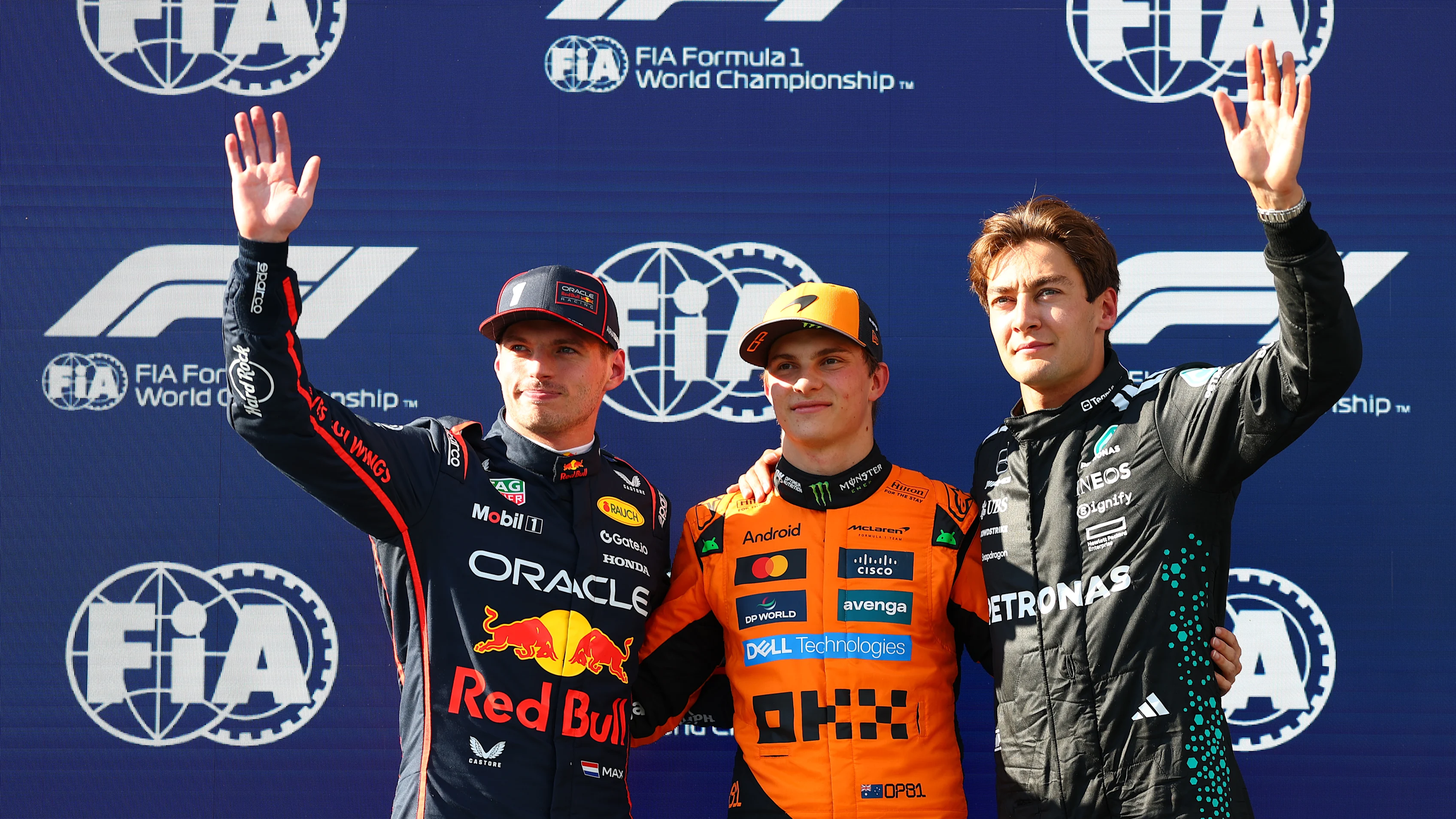 IMOLA, ITALY - MAY 17: Pole position qualifier Oscar Piastri of Australia and McLaren Second placed