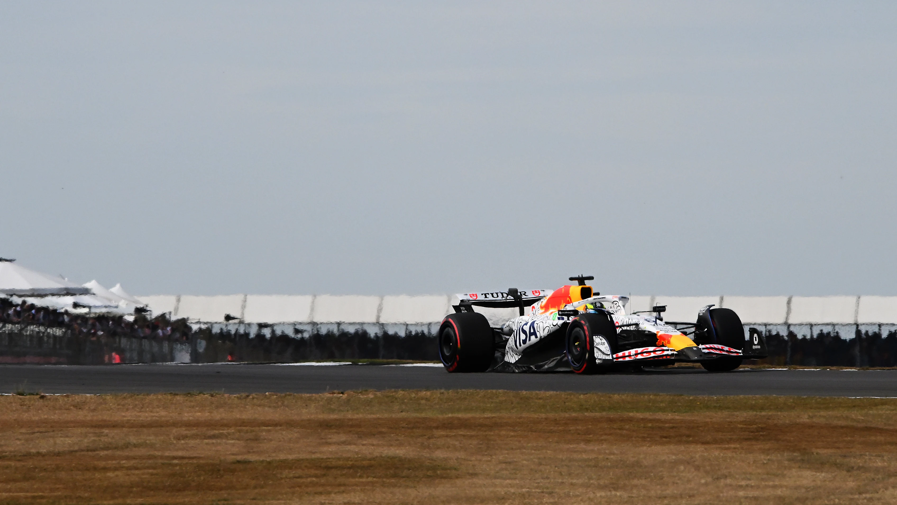 NORTHAMPTON, ENGLAND - JULY 04: Isack Hadjar of France driving the (6) Visa Cash App Racing Bulls VCARB 02 on track during practice ahead of the F1 Grand Prix of Great Britain at Silverstone Circuit on July 04, 2025 in Northampton, England. (Photo by Rudy Carezzevoli/Getty Images)