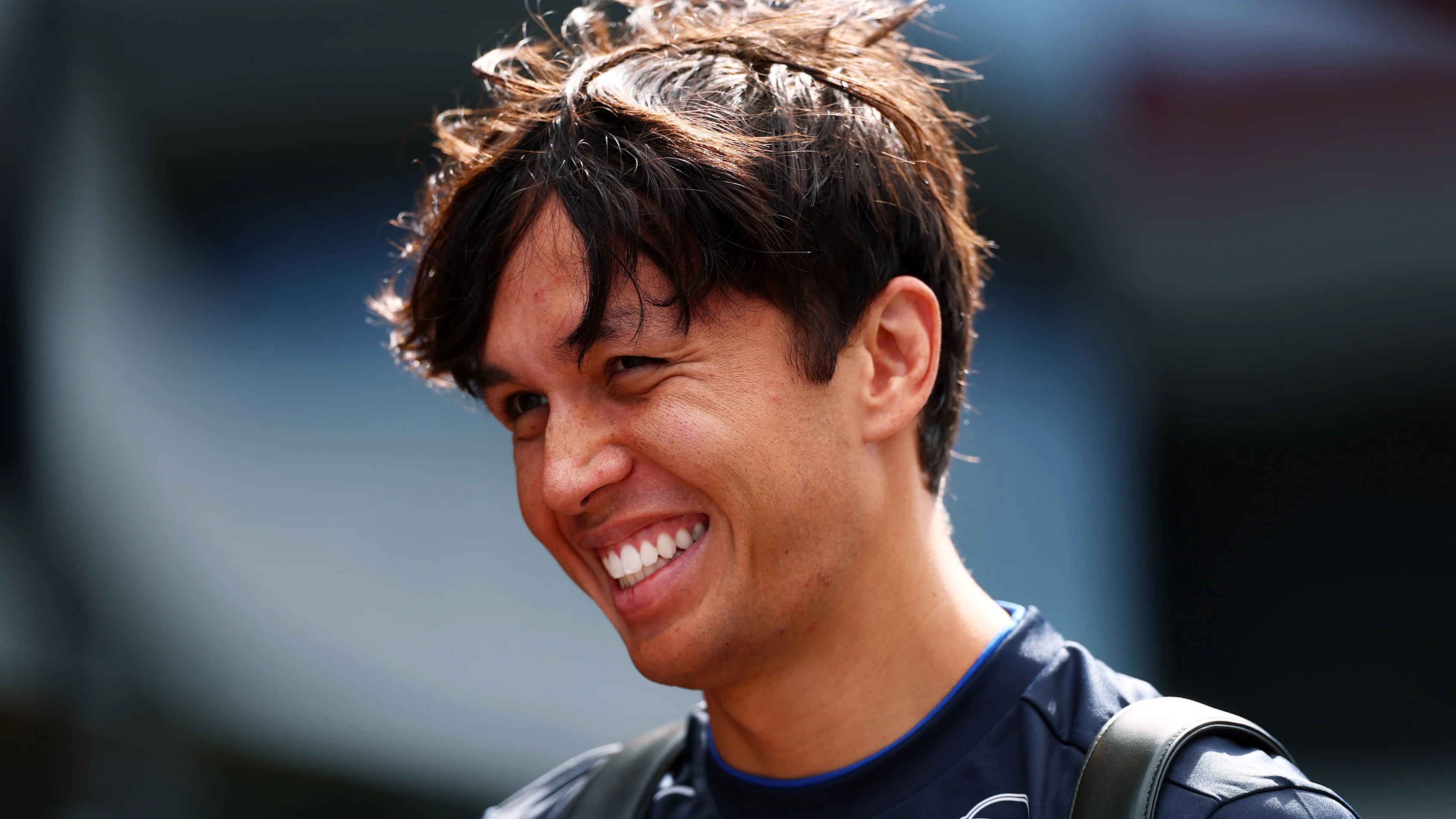 BUDAPEST, HUNGARY - JULY 31: Alexander Albon of Thailand and Williams arrives in the Paddock during