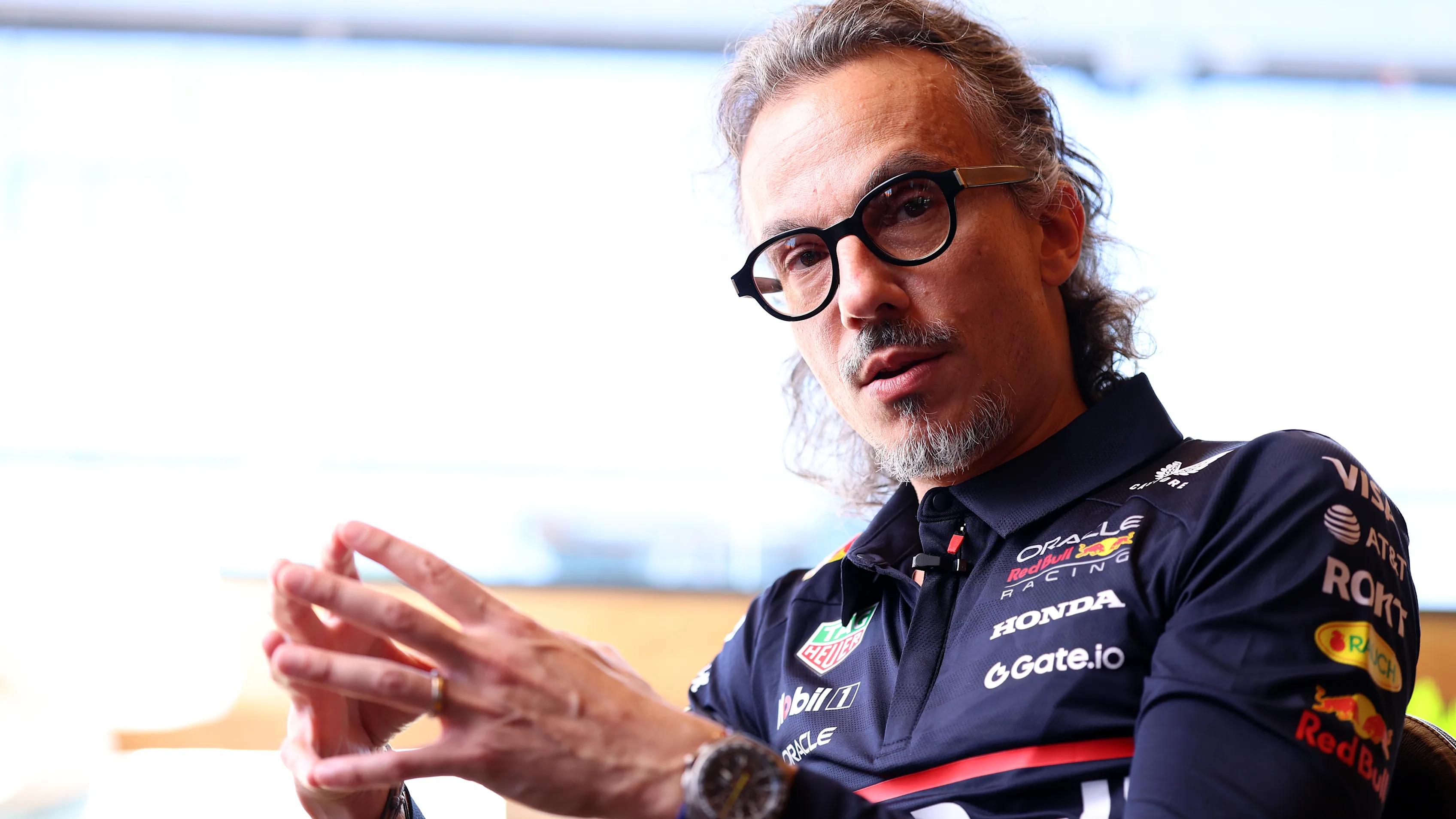 BUDAPEST, HUNGARY - JULY 31: Laurent Mekies, Team Principal of Oracle Red Bull Racing looks on