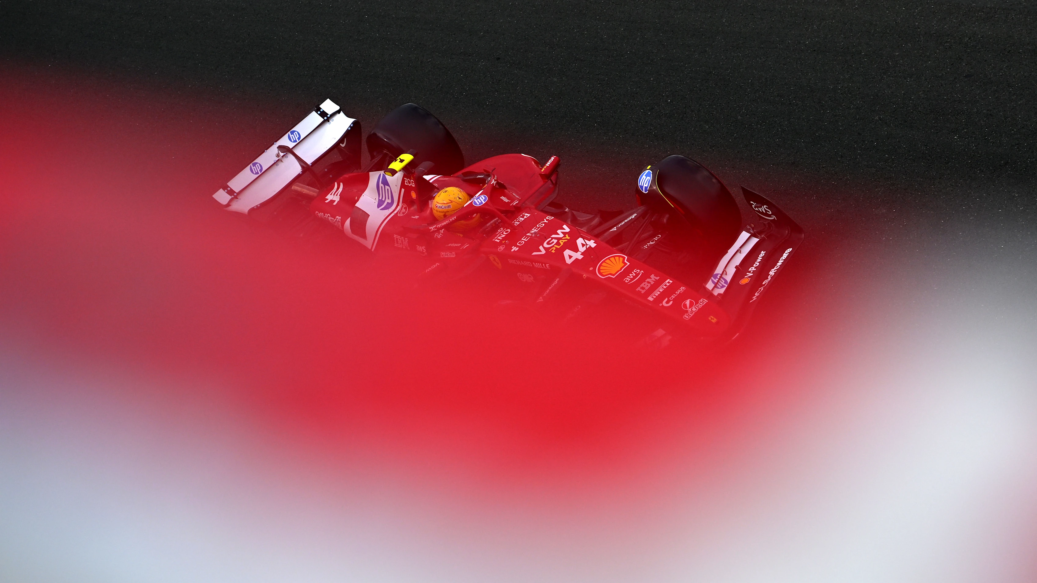 BUDAPEST, HUNGARY - AUGUST 02: Lewis Hamilton of Great Britain driving the (44) Scuderia Ferrari