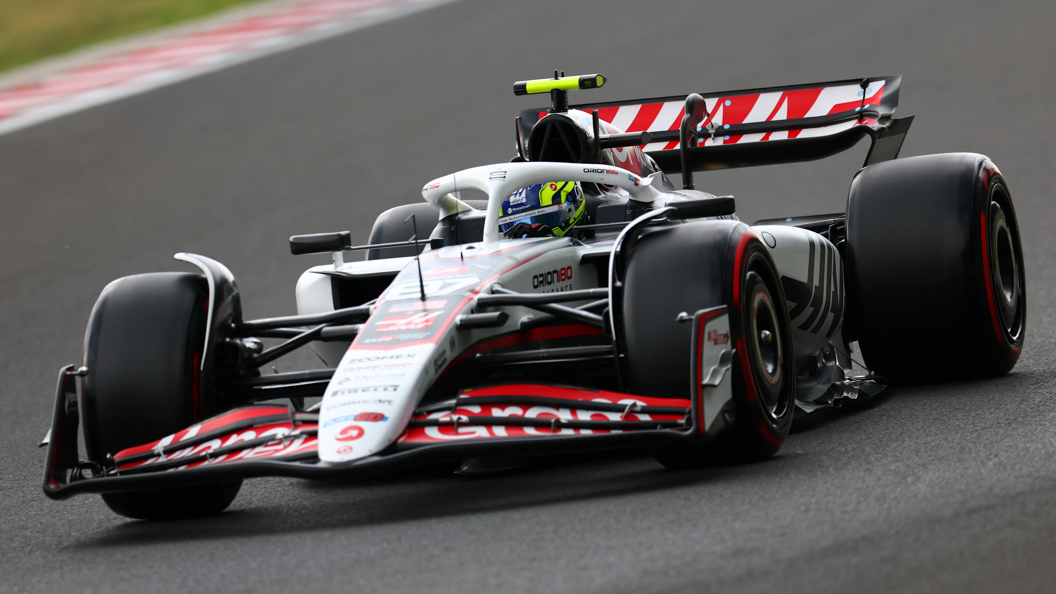 BUDAPEST, HUNGARY - AUGUST 02: Oliver Bearman of Great Britain driving the (87) Haas F1 VF-25