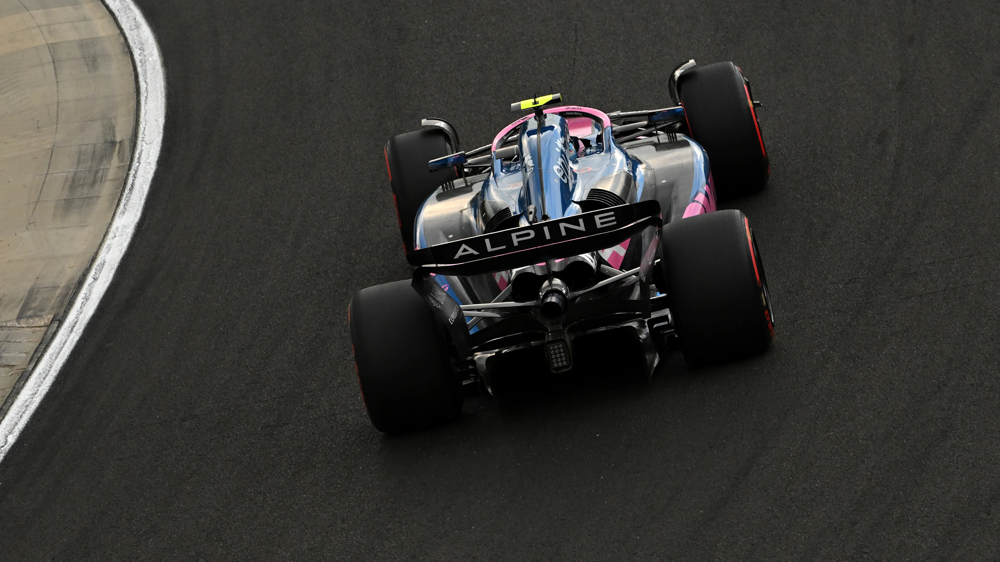 BUDAPEST, HUNGARY - AUGUST 02: Franco Colapinto of Argentina driving the (43) Alpine F1 A525