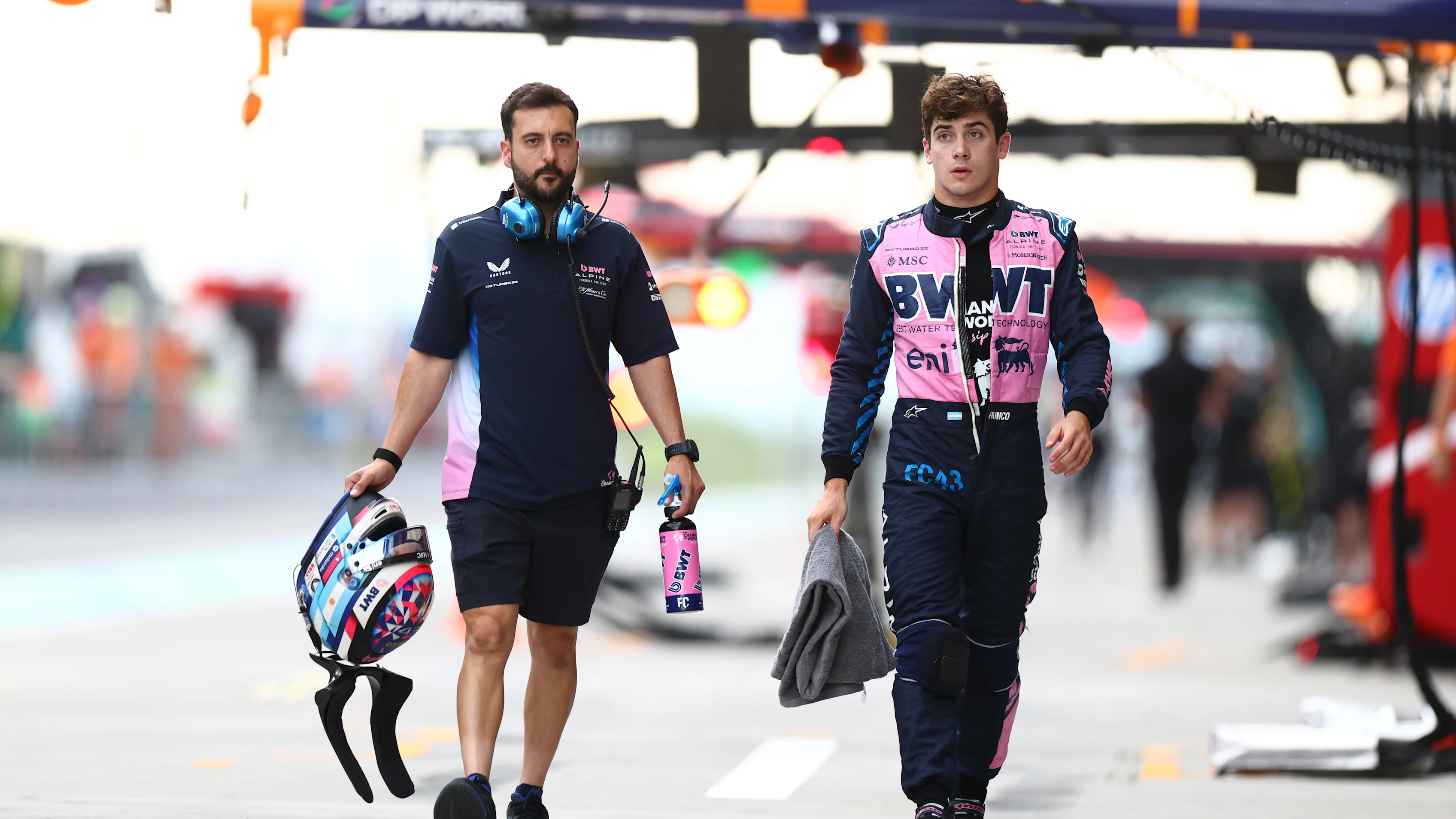 BUDAPEST, HUNGARY - AUGUST 02: Fourteenth placed qualifier Franco Colapinto of Argentina and Alpine