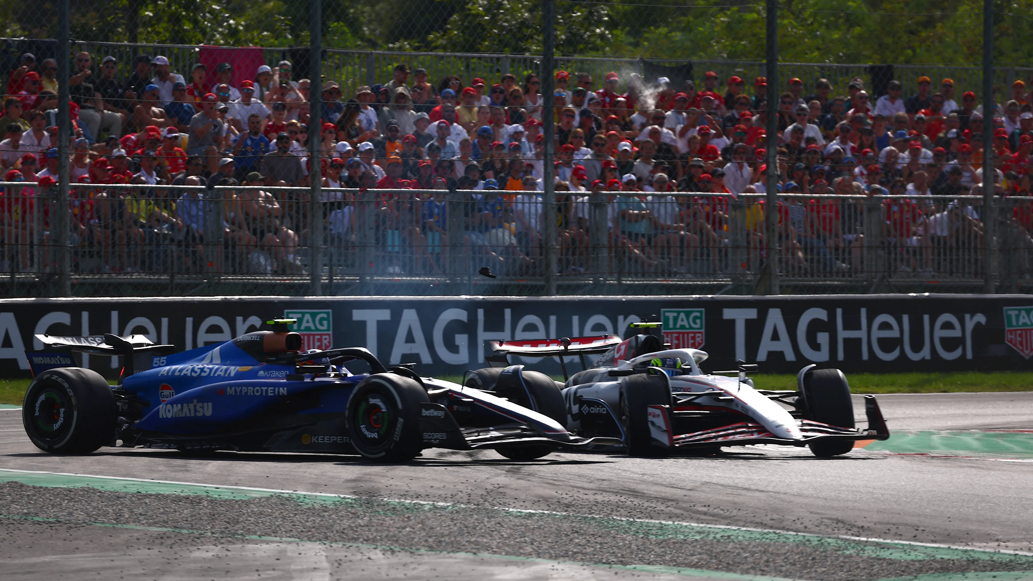 MONZA, ITALY - SEPTEMBER 07: Carlos Sainz of Spain driving the (55) Williams FW47 Mercedes and