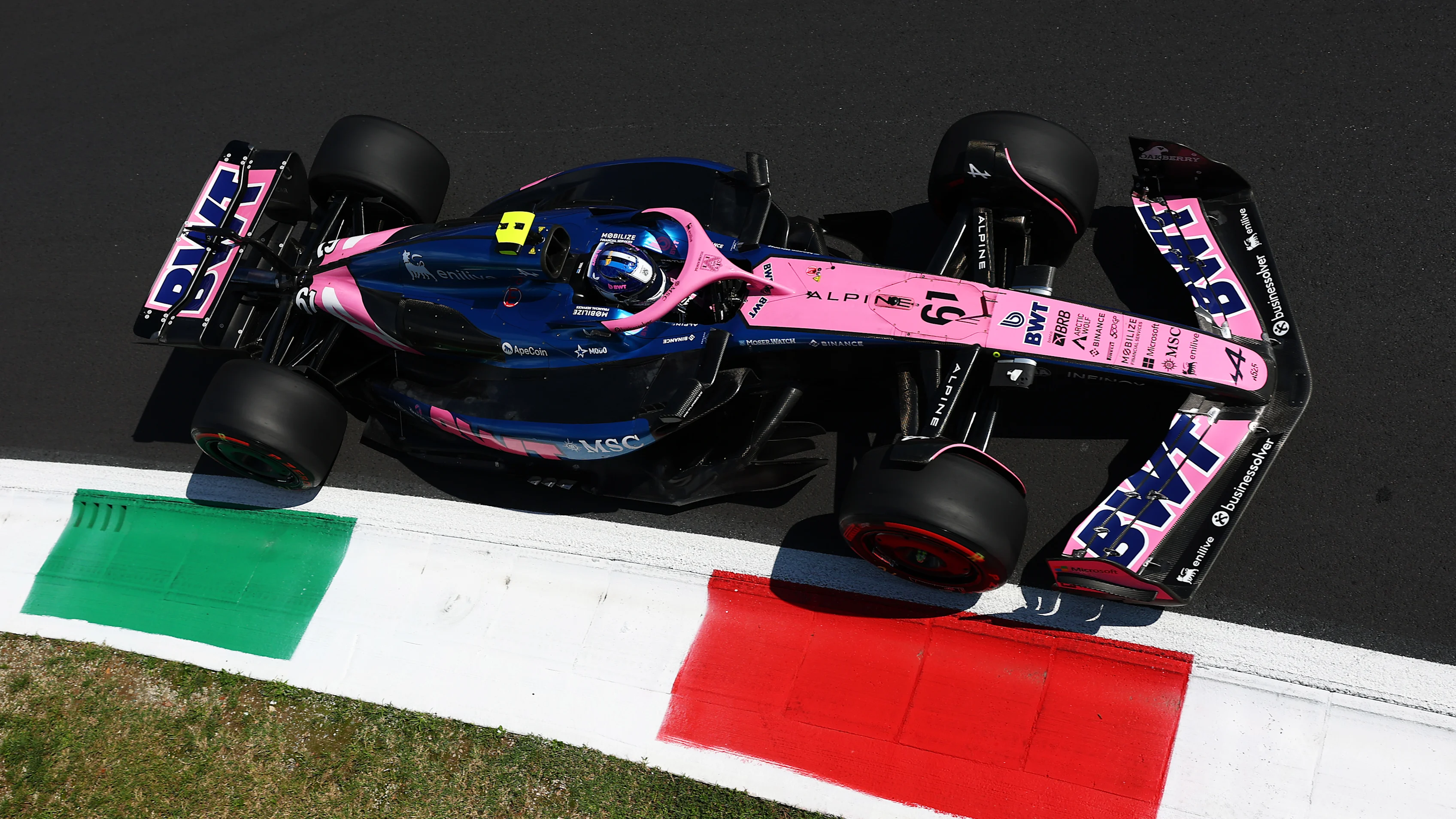 MONZA, ITALY - SEPTEMBER 05: Paul Aron of Estonia driving the (61) Alpine F1 A525 Renault on track