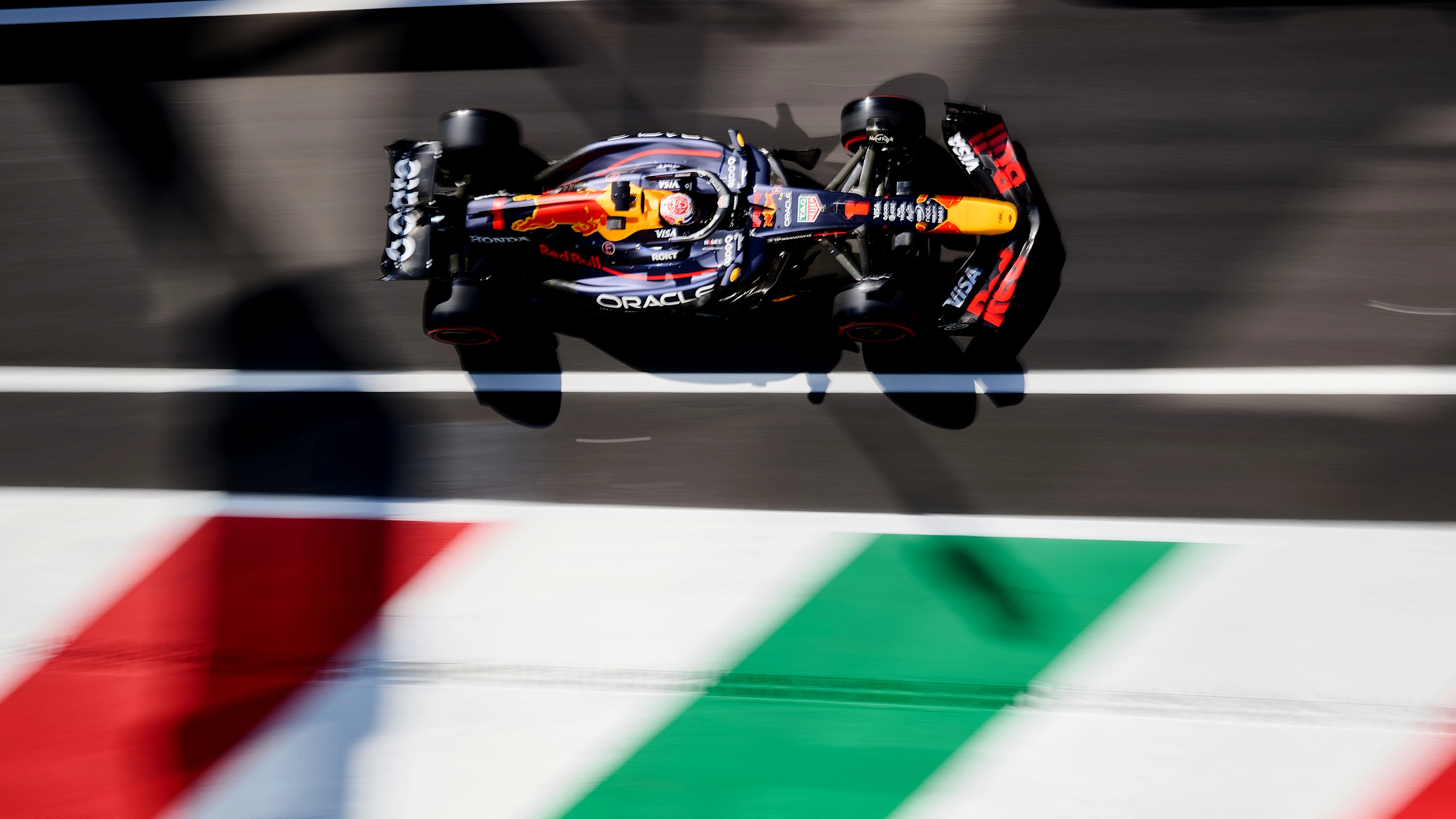 MONZA, ITALY - SEPTEMBER 06: Max Verstappen of the Netherlands driving the (1) Oracle Red Bull