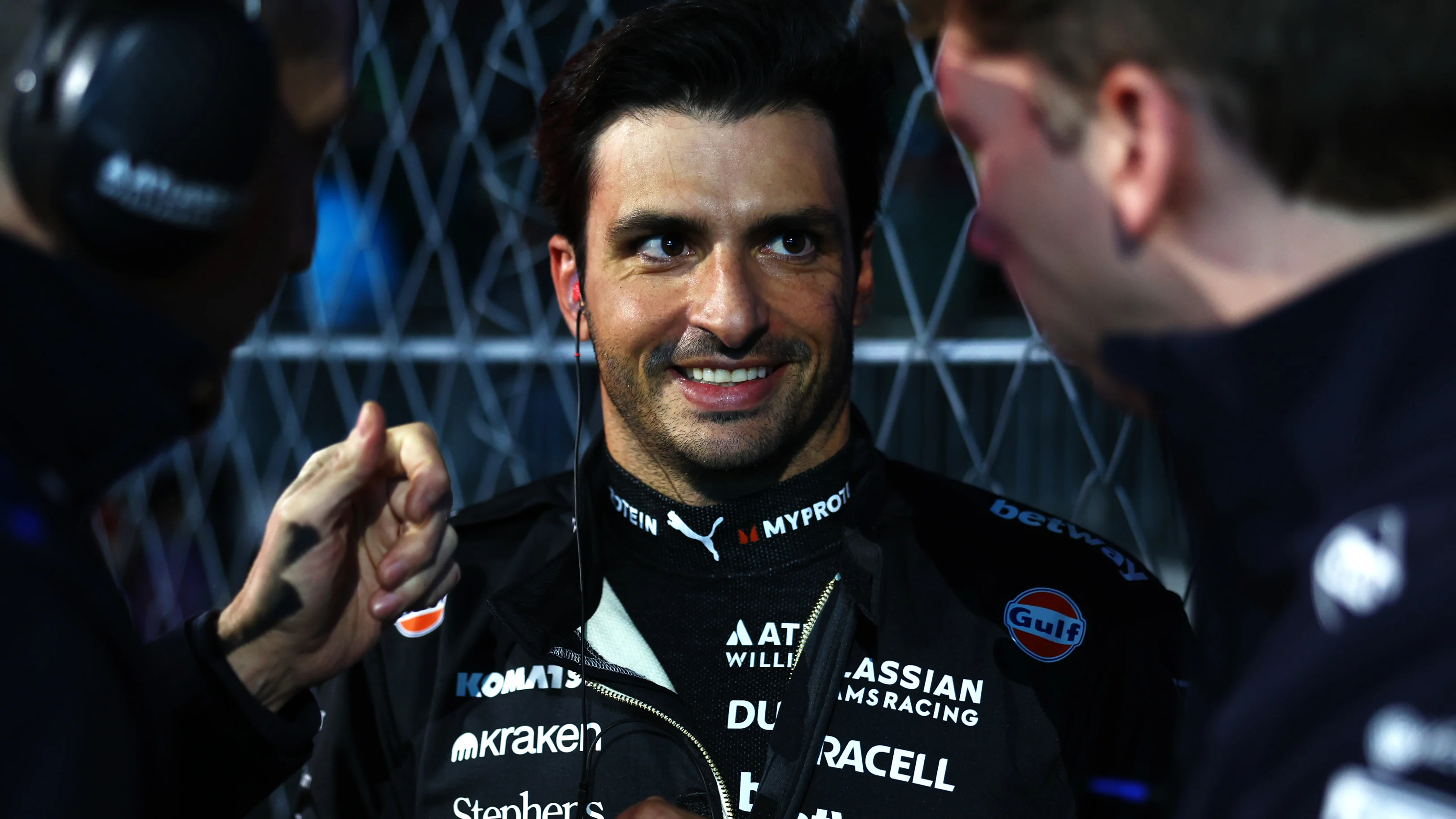 LAS VEGAS, NEVADA - NOVEMBER 22: Carlos Sainz of Spain and Williams looks on on the grid prior to