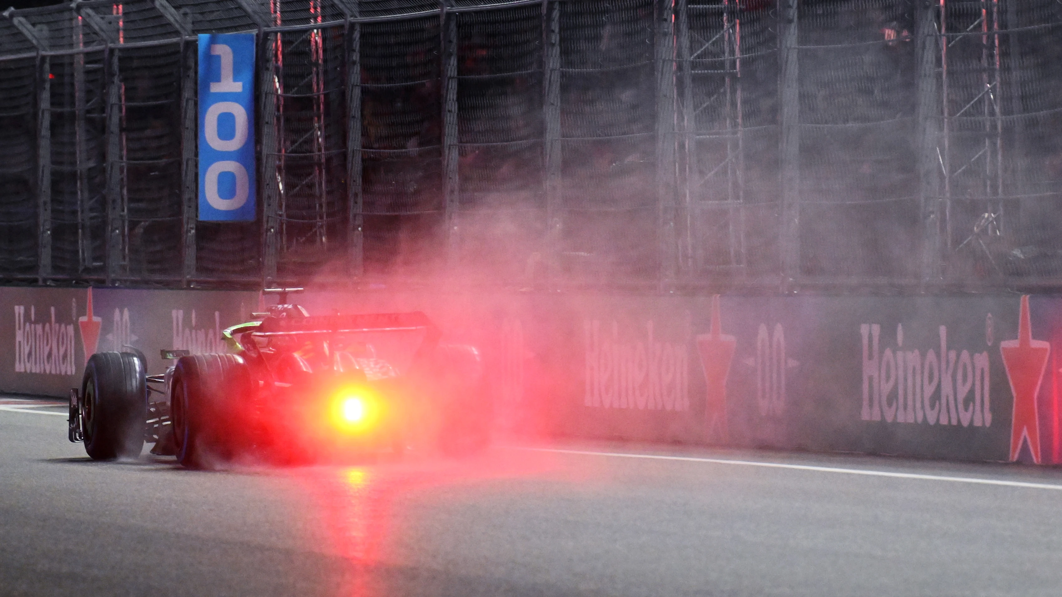 LAS VEGAS, NEVADA - NOVEMBER 21: Nico Hulkenberg of Germany driving the (27) Kick Sauber C45 Ferrari on track during qualifying ahead of the F1 Grand Prix of Las Vegas at Las Vegas Strip Circuit on November 21, 2025 in Las Vegas, Nevada. (Photo by Mark Sutton - Formula 1/Formula 1 via Getty Images)