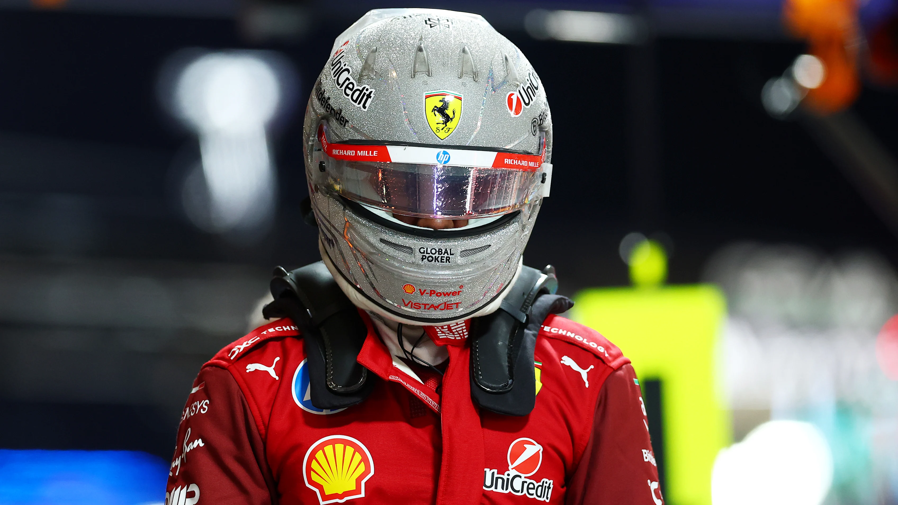 LAS VEGAS, NEVADA - NOVEMBER 21: Twentieth placed qualifier Lewis Hamilton of Great Britain and