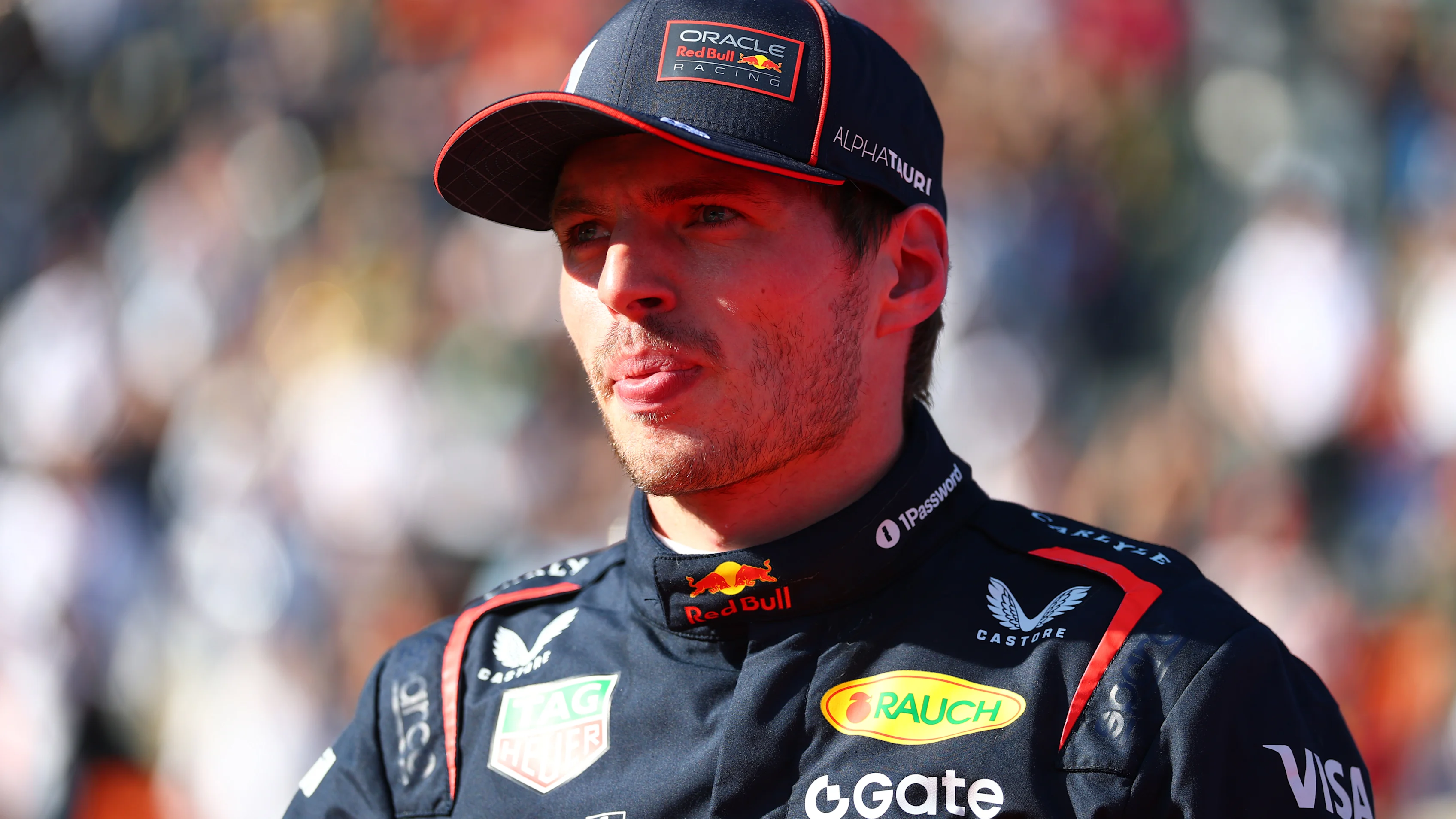 MEXICO CITY, MEXICO - OCTOBER 26: Third placed Max Verstappen of the Netherlands and Oracle Red