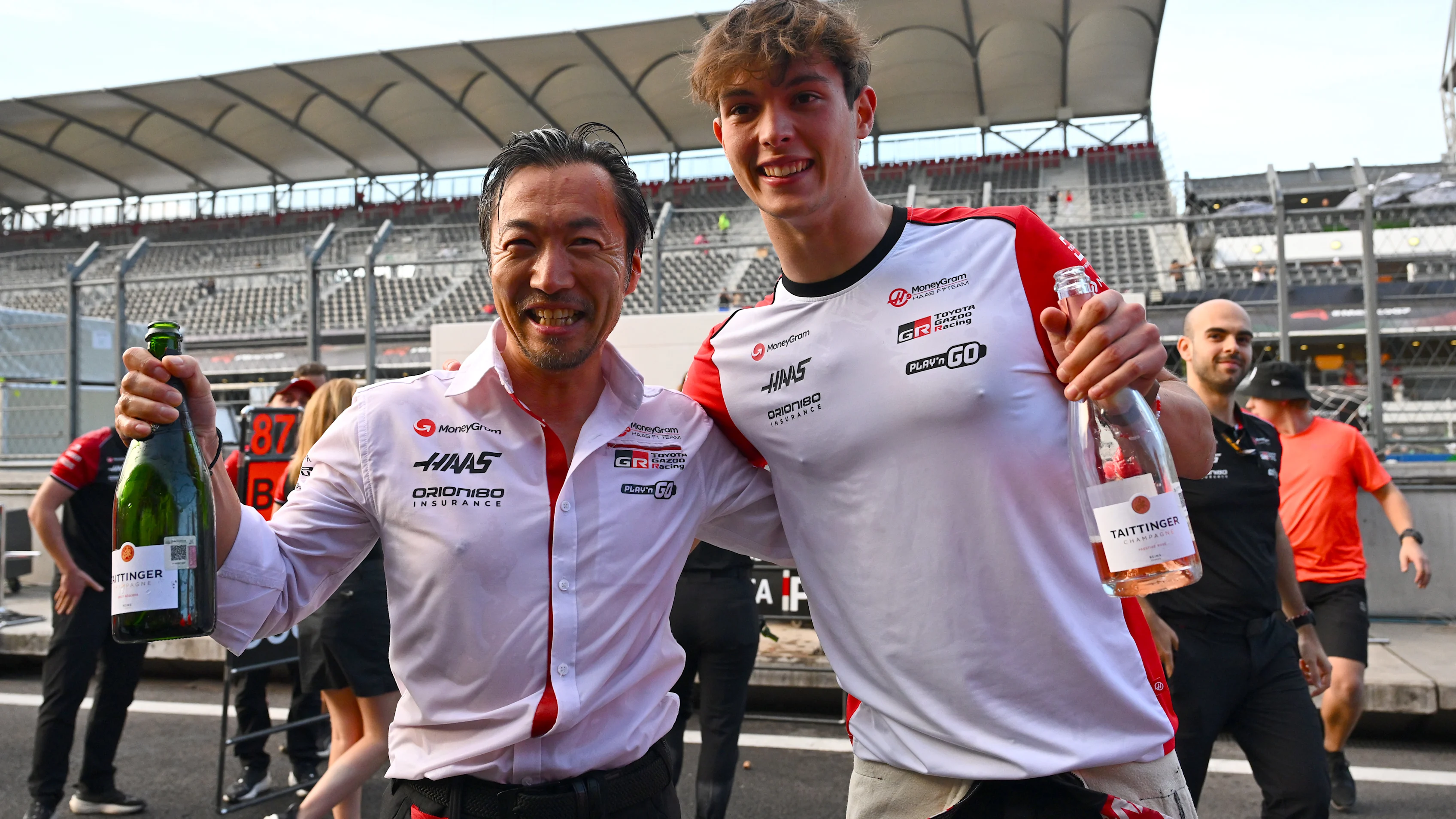 MEXICO CITY, MEXICO - OCTOBER 26: Ayao Komatsu, Team Principal of Haas F1 Fourth placed Oliver