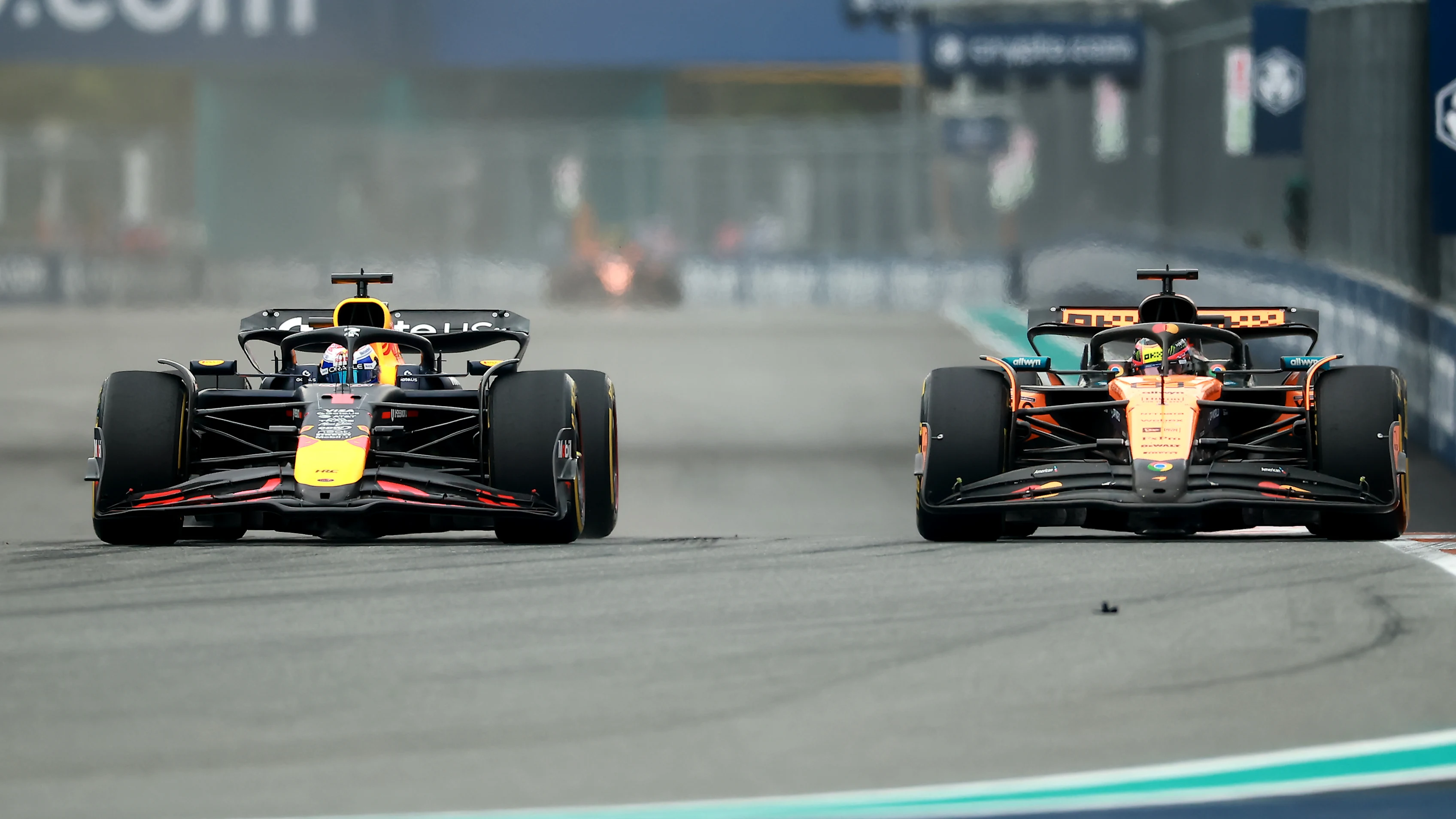 MIAMI, FLORIDA - MAY 04: Max Verstappen of the Netherlands driving the (1) Oracle Red Bull Racing