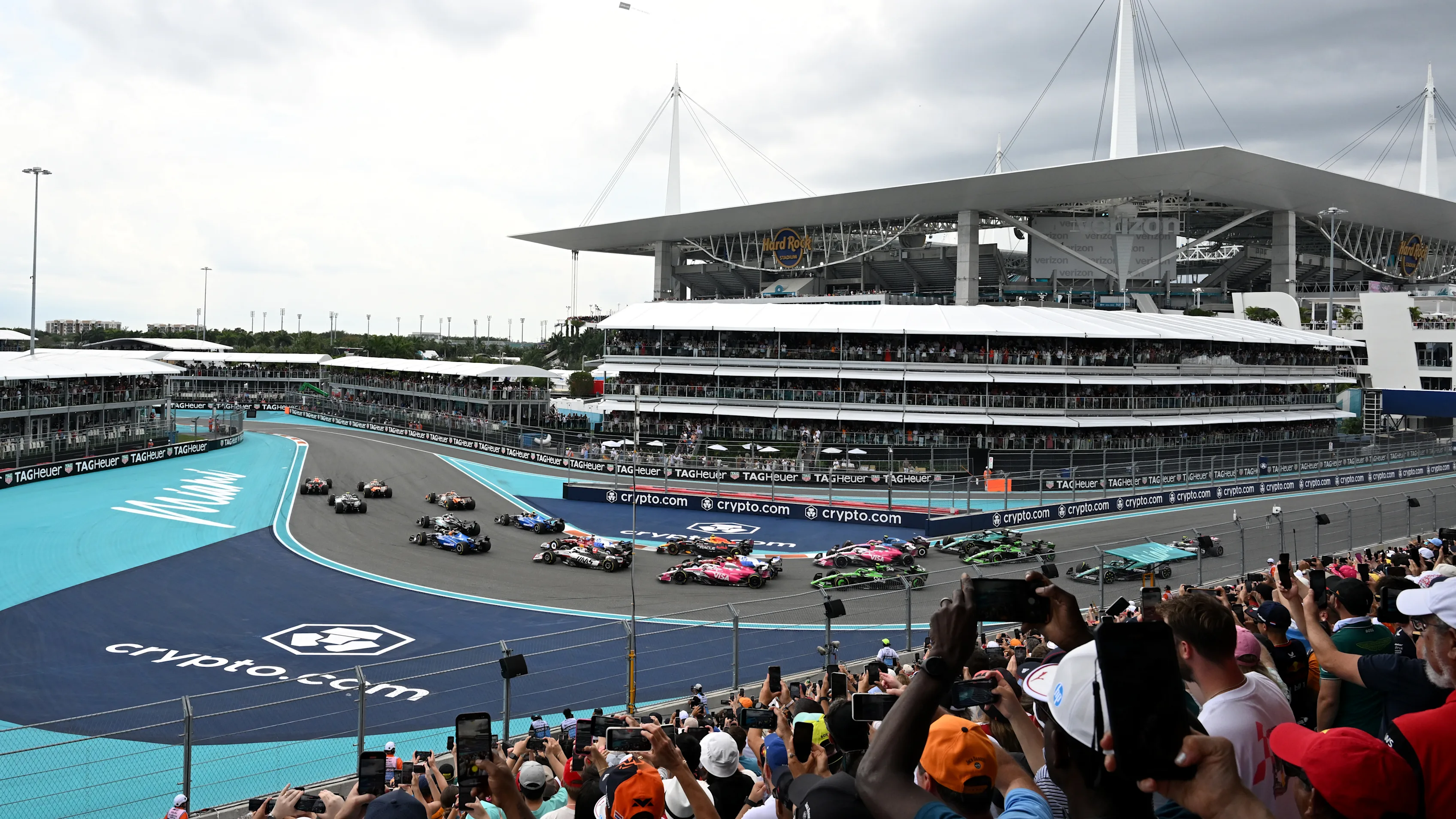 MIAMI, FLORIDA - MAY 04: Max Verstappen of the Netherlands driving the (1) Oracle Red Bull Racing