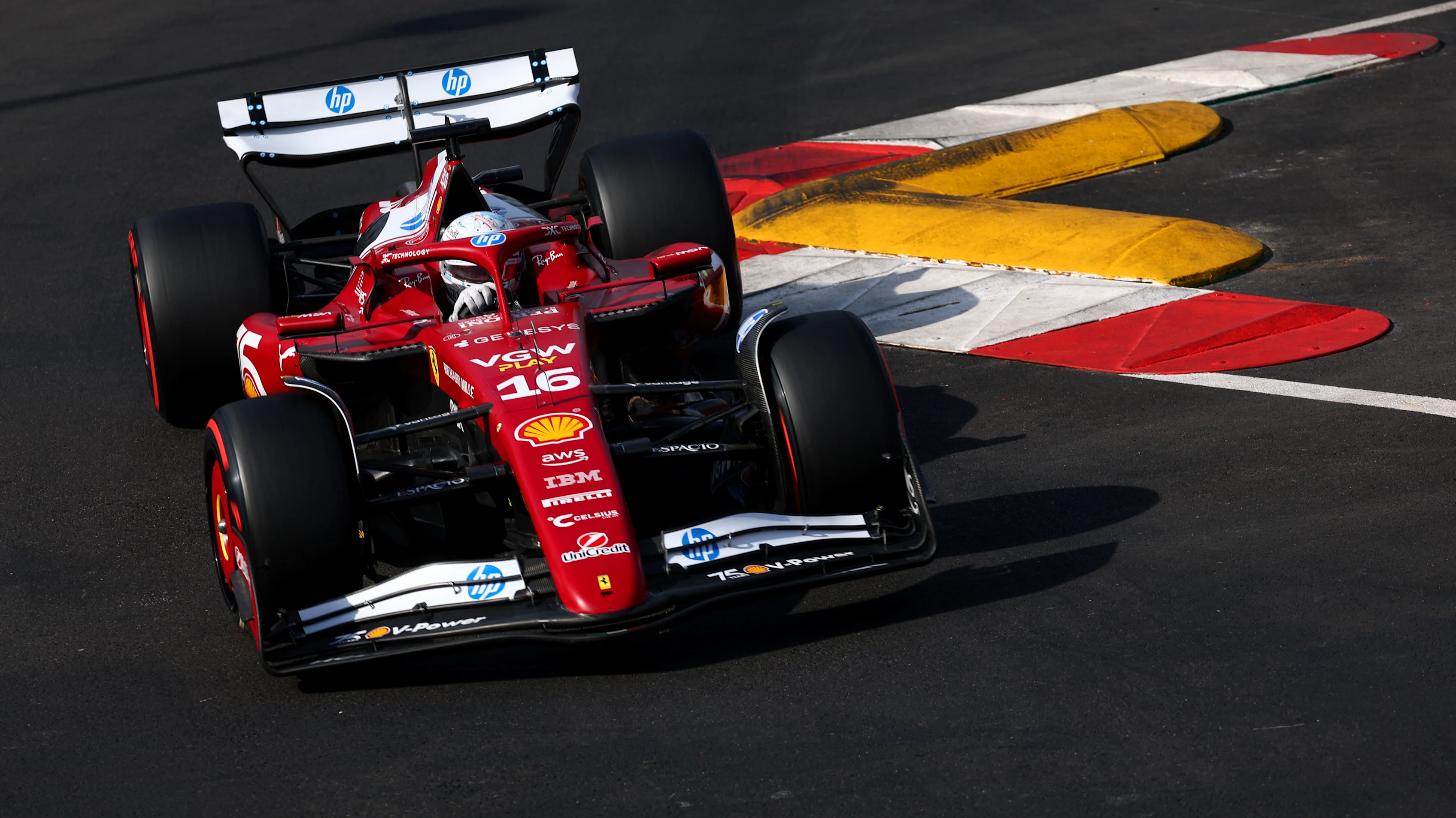 MONTE-CARLO, MONACO - MAY 24: Charles Leclerc of Monaco driving the (16) Scuderia Ferrari SF-25 on