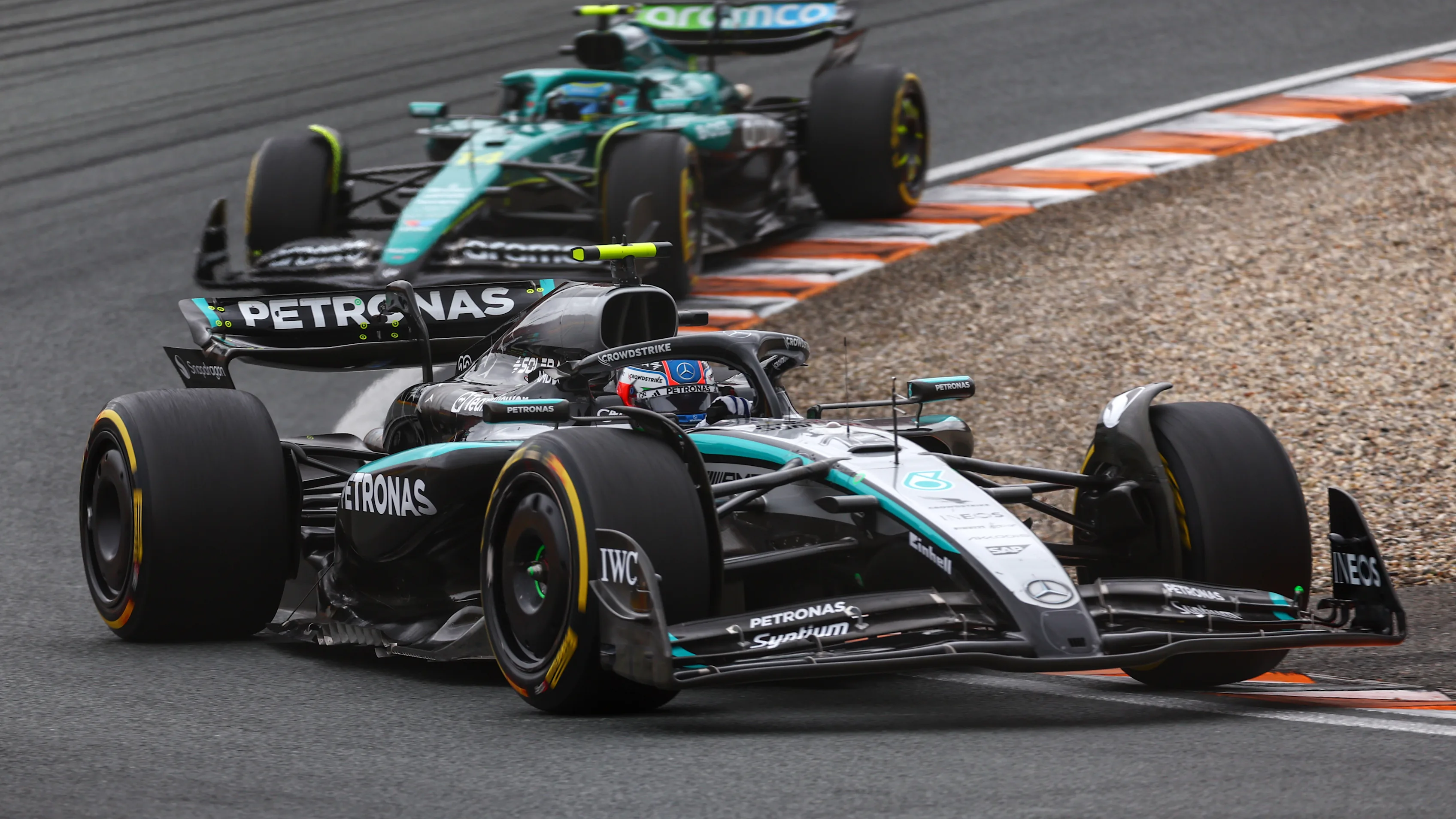 ZANDVOORT, NETHERLANDS - AUGUST 31: Andrea Kimi Antonelli of Italy driving the (12) Mercedes AMG