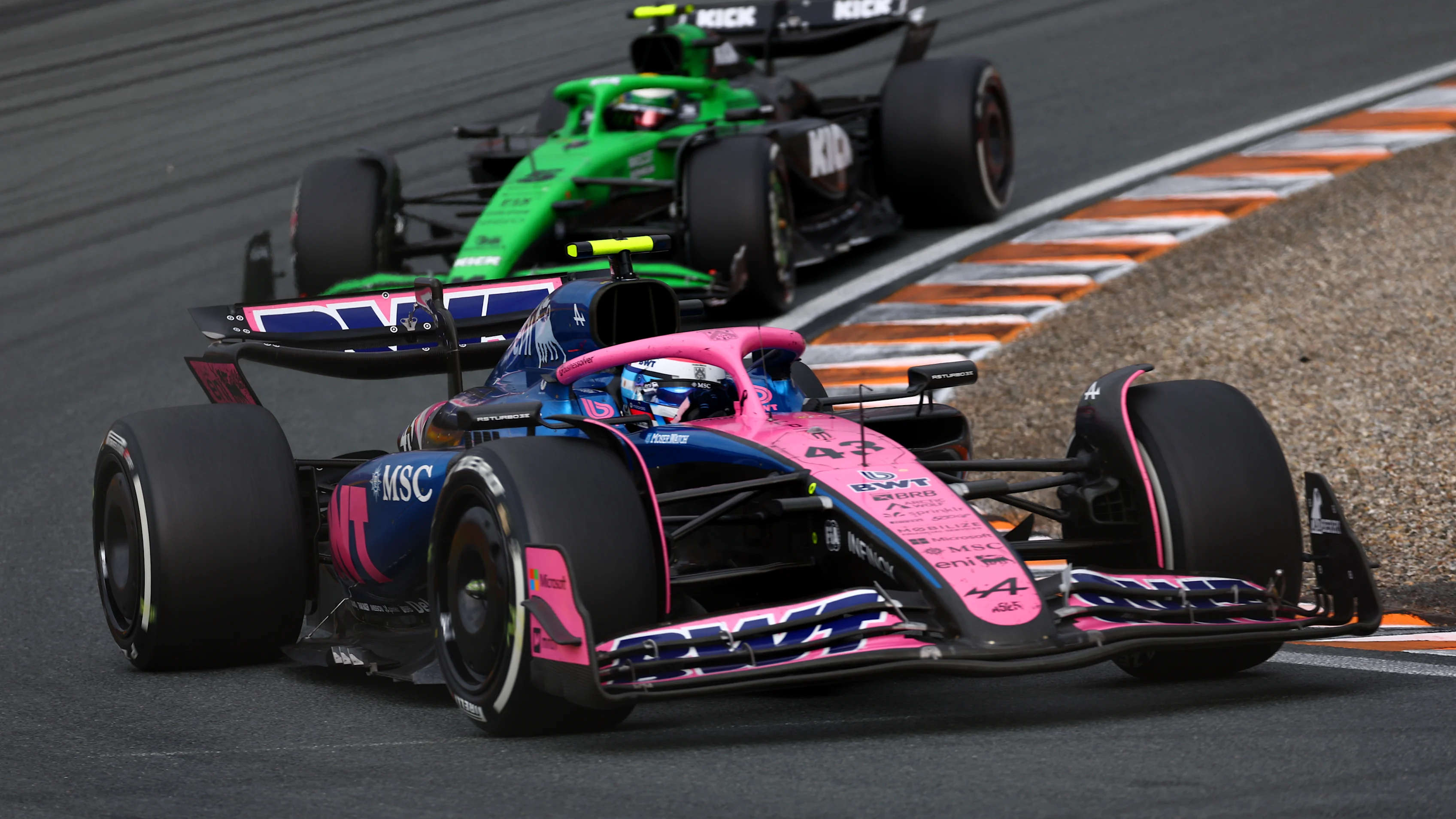 ZANDVOORT, NETHERLANDS - AUGUST 31: Franco Colapinto of Argentina driving the (43) Alpine F1 A525