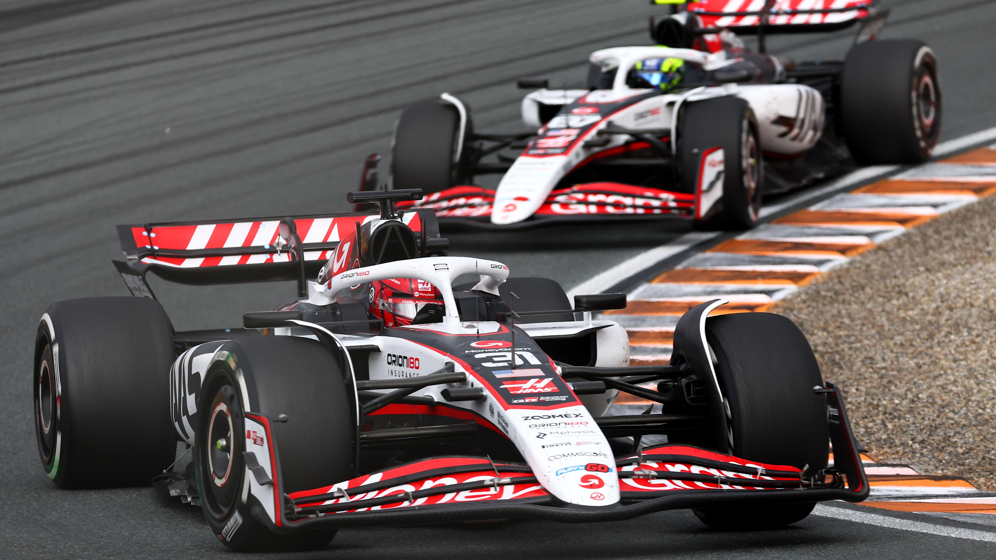 ZANDVOORT, NETHERLANDS - AUGUST 31: Esteban Ocon of France driving the (31) Haas F1 VF-25 Ferrari
