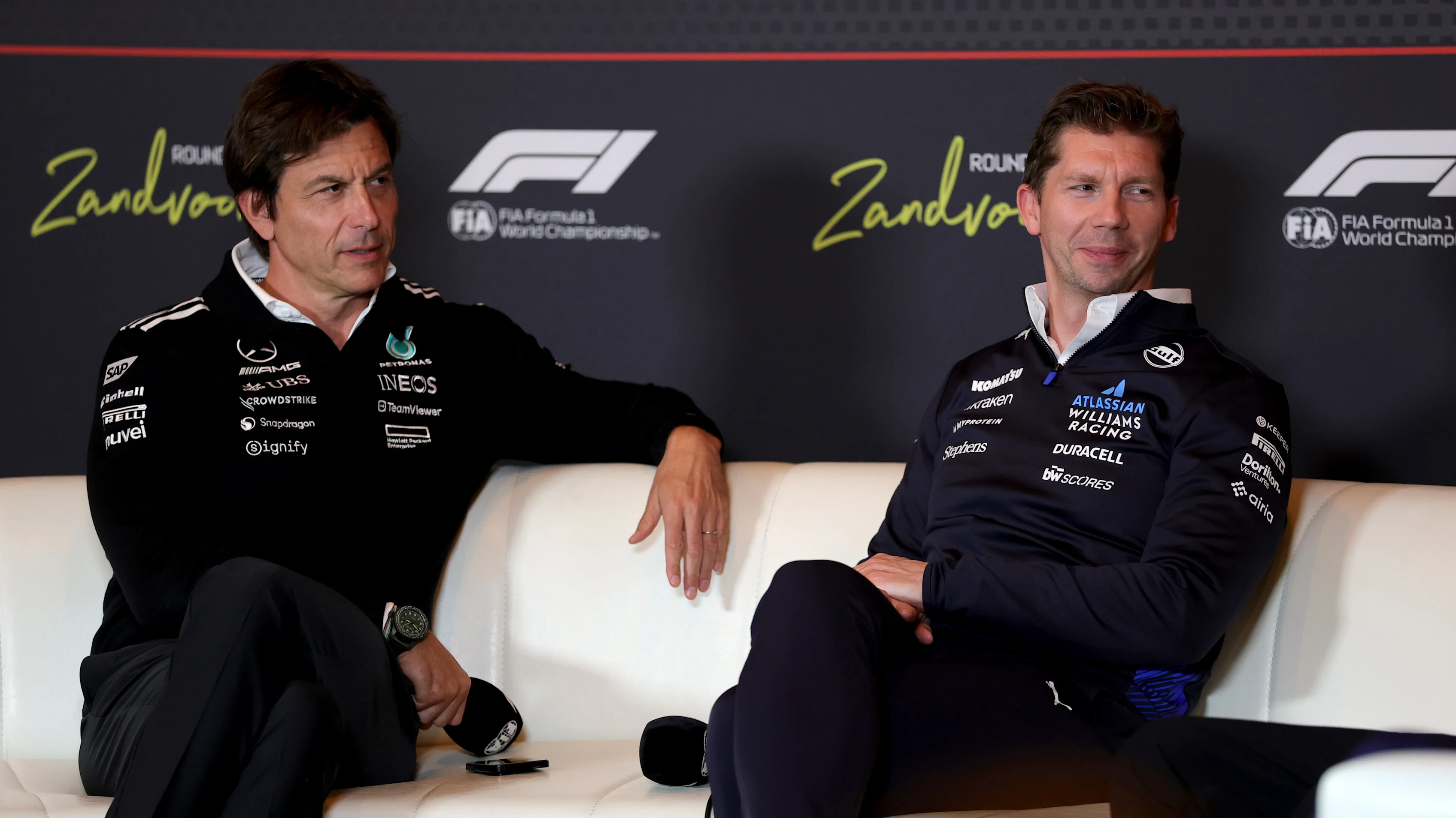 ZANDVOORT, NETHERLANDS - AUGUST 29: Toto Wolff, Executive Director of Mercedes AMG Petronas F1 Team