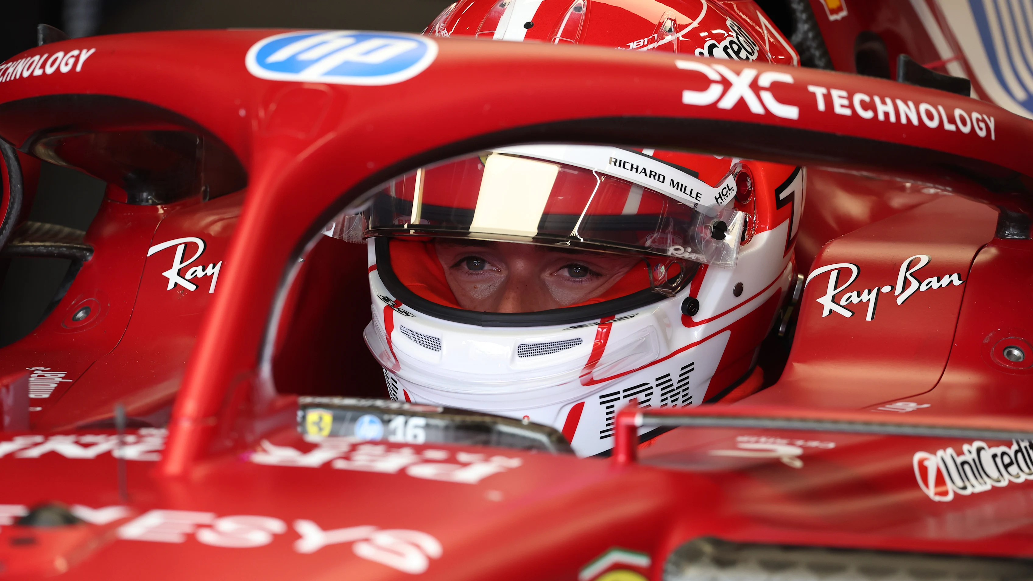 ZANDVOORT, NETHERLANDS - AUGUST 29: Charles Leclerc of Monaco and Scuderia Ferrari prepares to