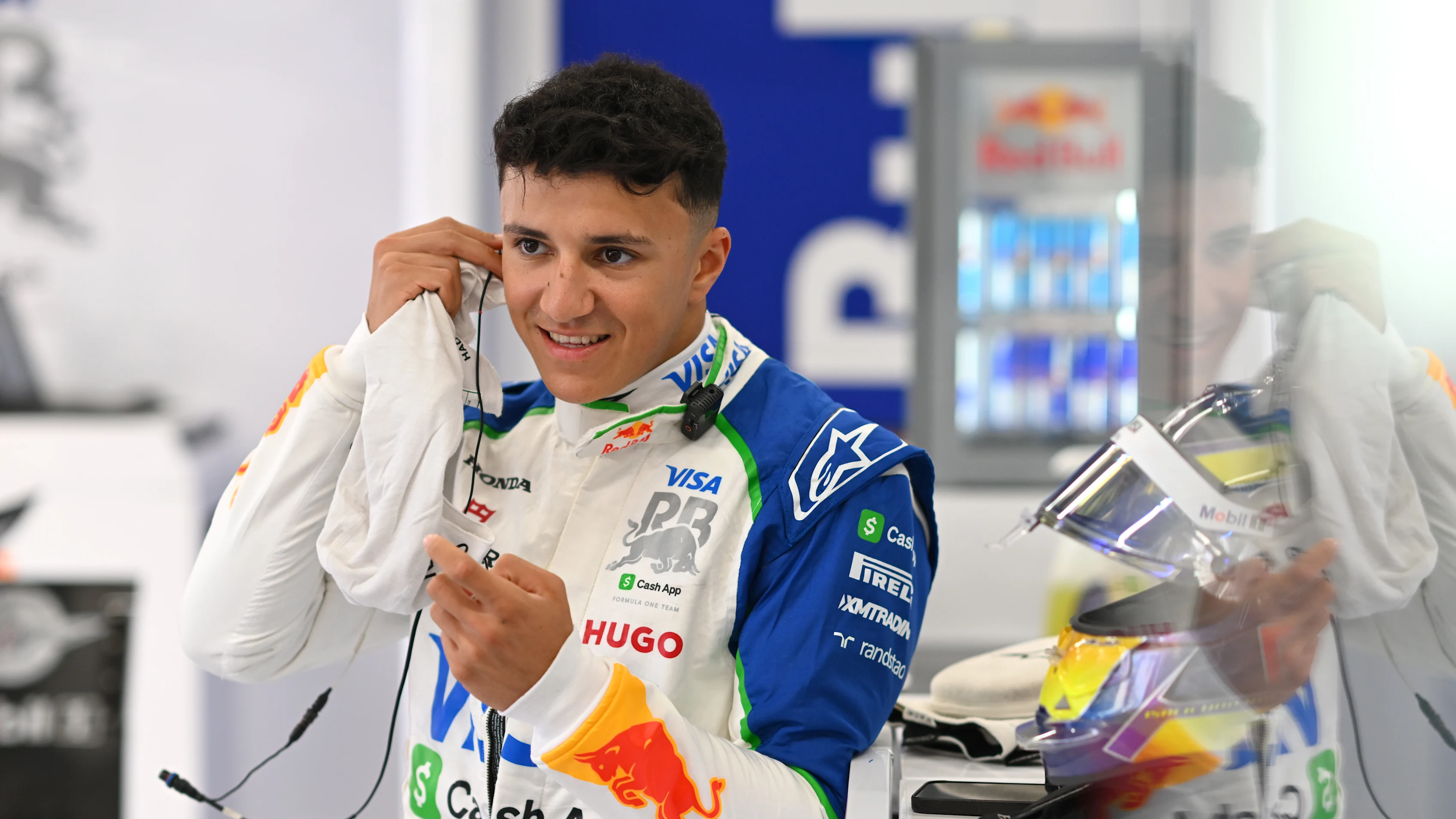 ZANDVOORT, NETHERLANDS - AUGUST 30: Isack Hadjar of France and Visa Cash App Racing Bulls looks on